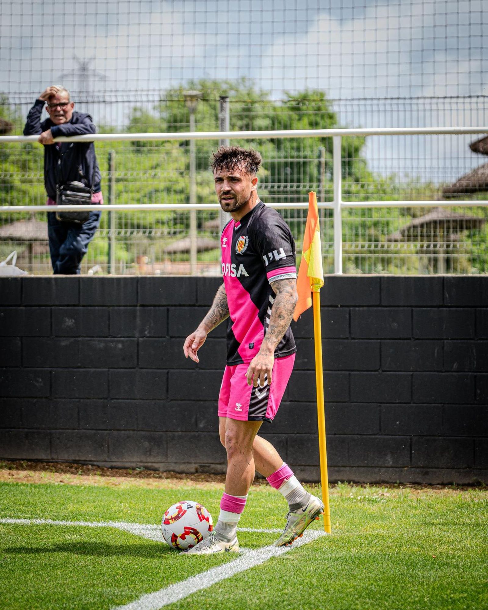Álvaro Rivero, durante un partido del Hospitalet.