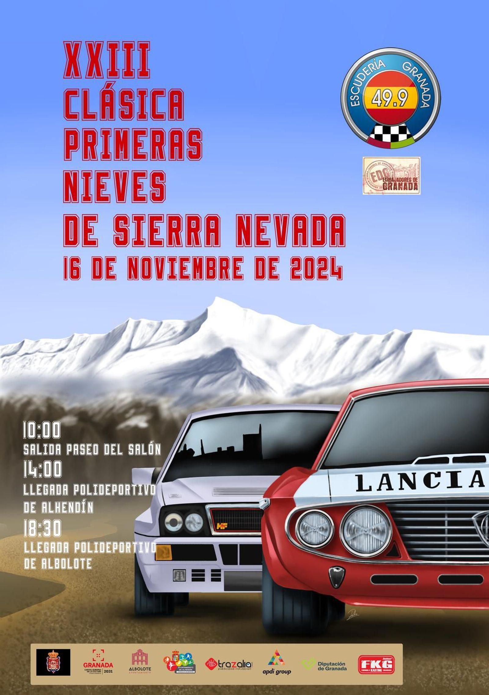 Cartel anunciador de la prueba