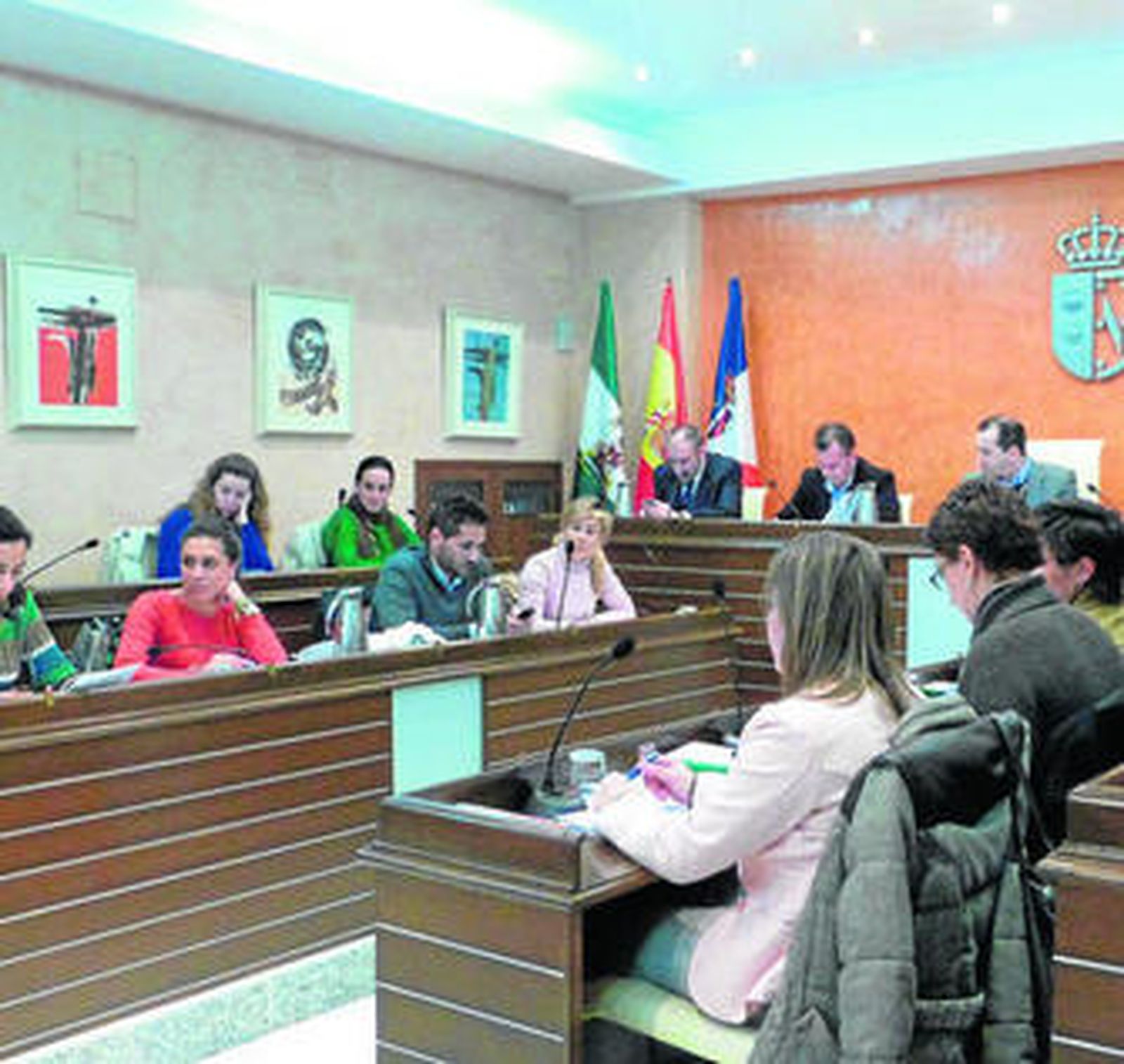 El Pleno almonteño, en su sesión de ayer.