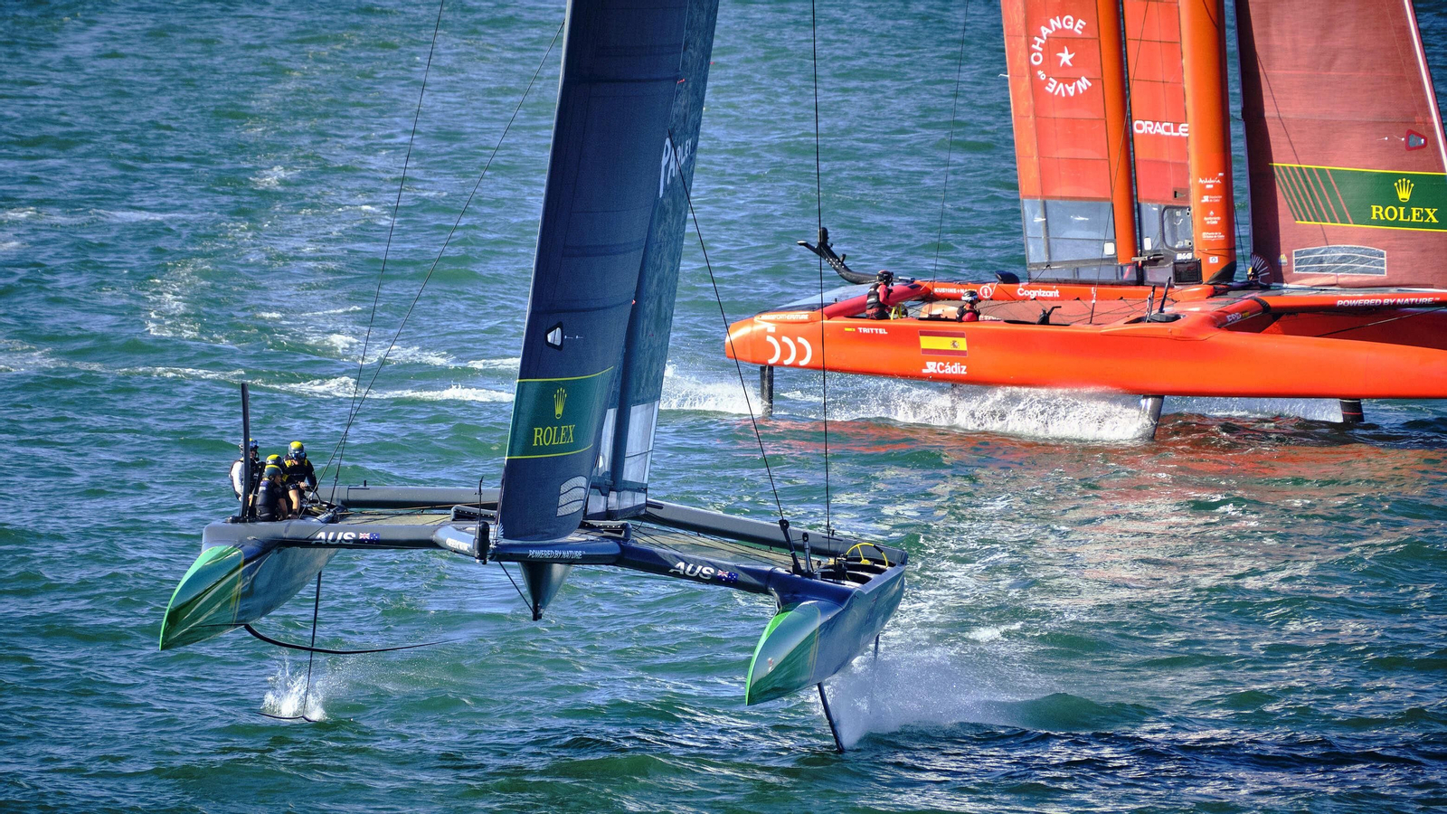 Las imágenes de la primera jornada de la SailGP en Cádiz