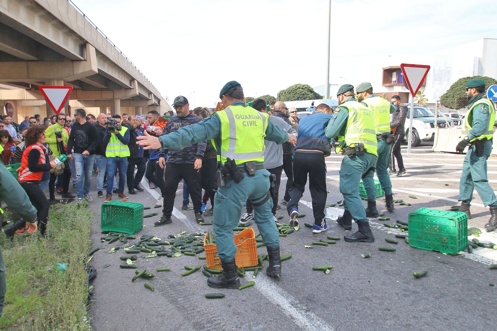 Las imágenes de la manifestación de agricultores