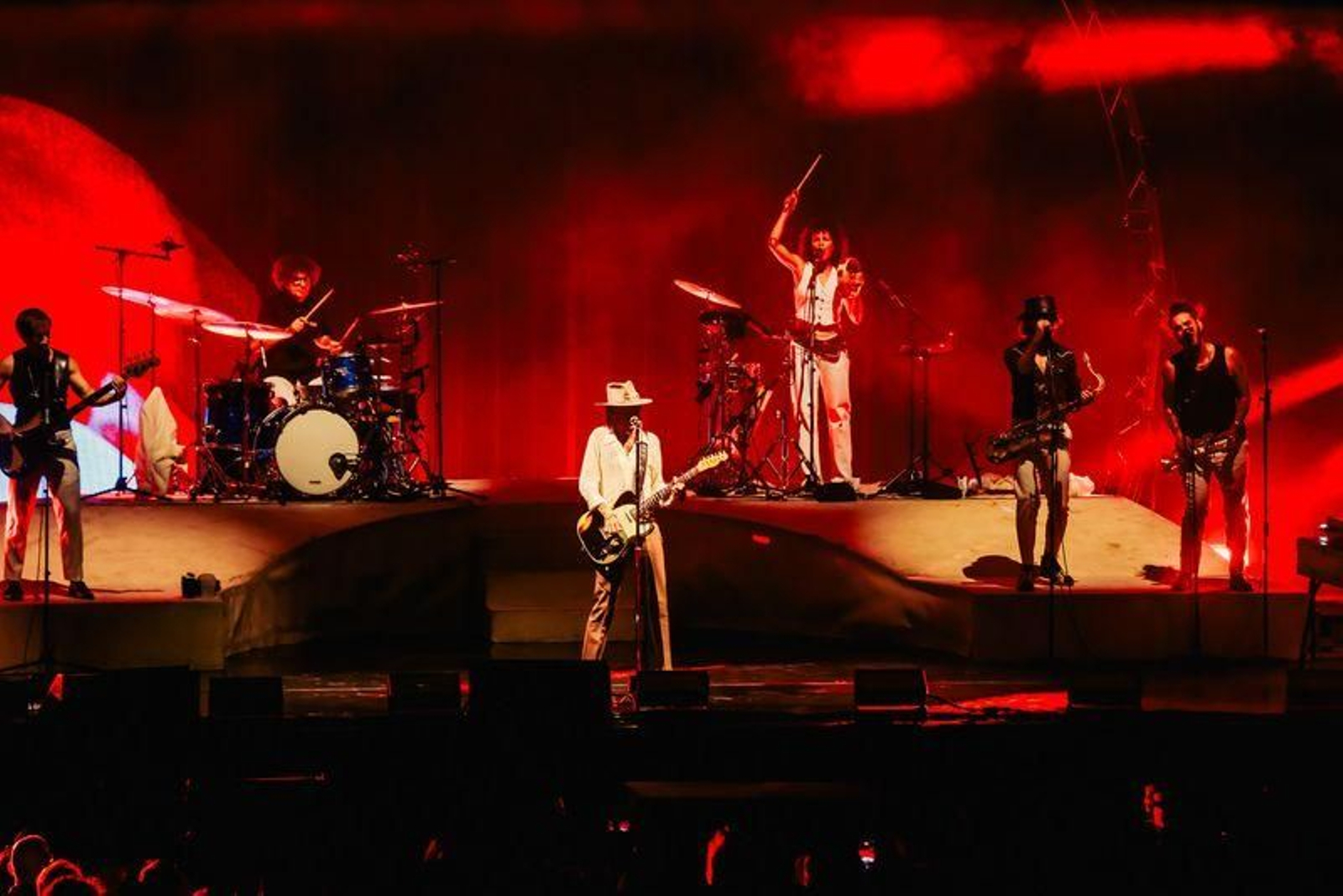 Leiva durante su concierto en Fuengirola.