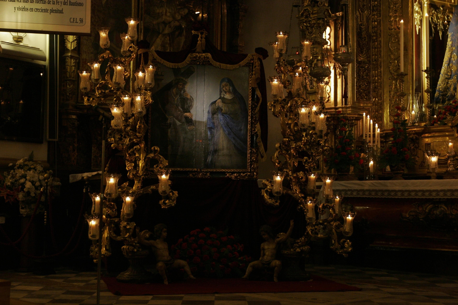 Cuadro fundacional de la cofradía de Afligidos