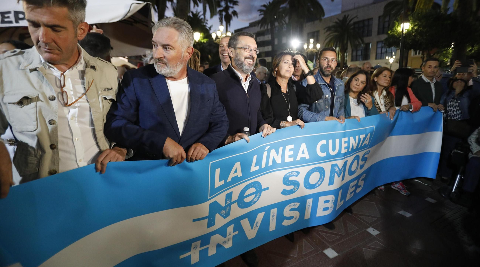 Las fotos de la manifestación en La Línea en demanda de medidas para evitar los efectos del Brexit sobre Gibraltar