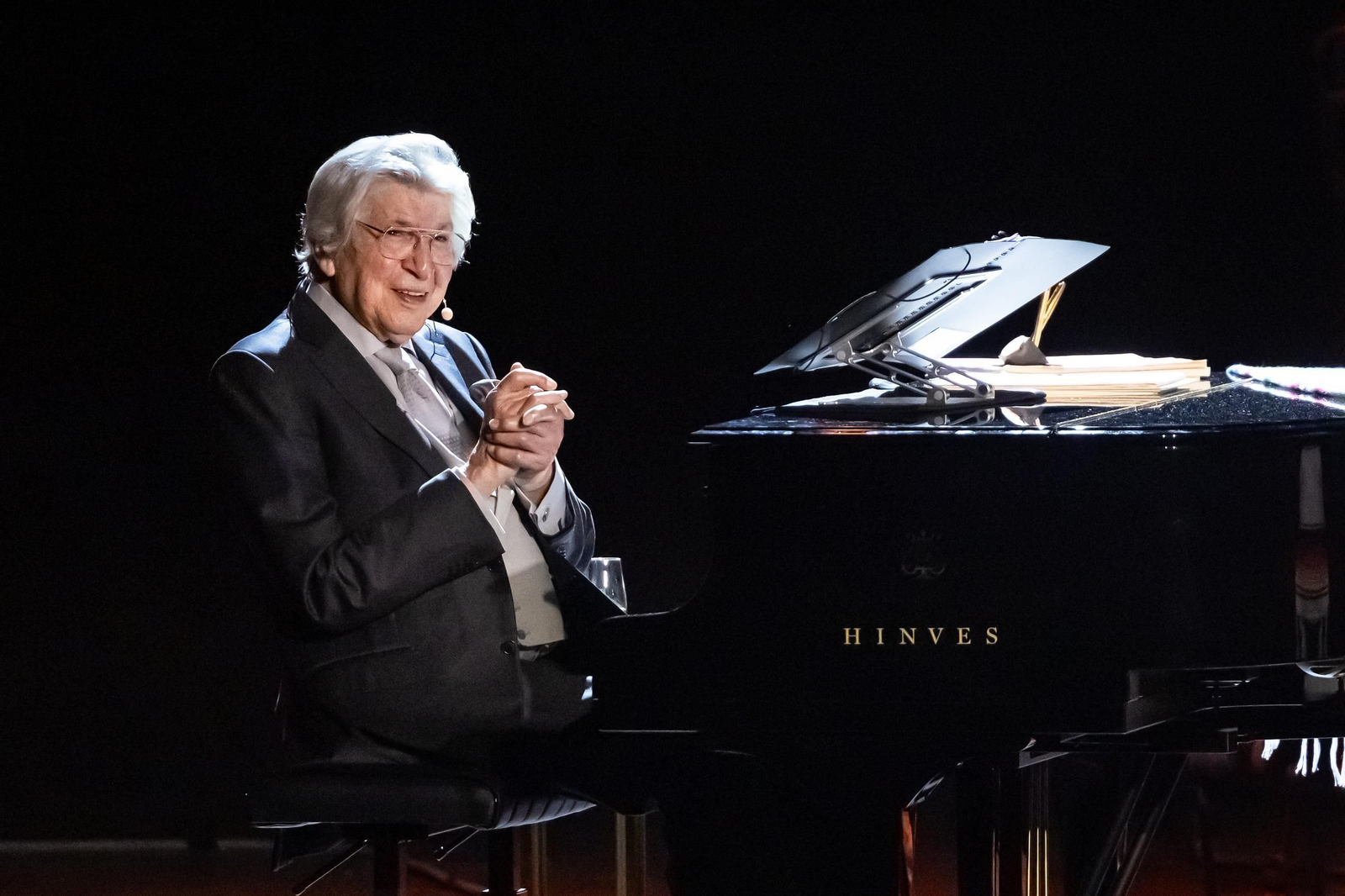 Un momento del concierto de Manuel Alejandro en el Teatro Albéniz.