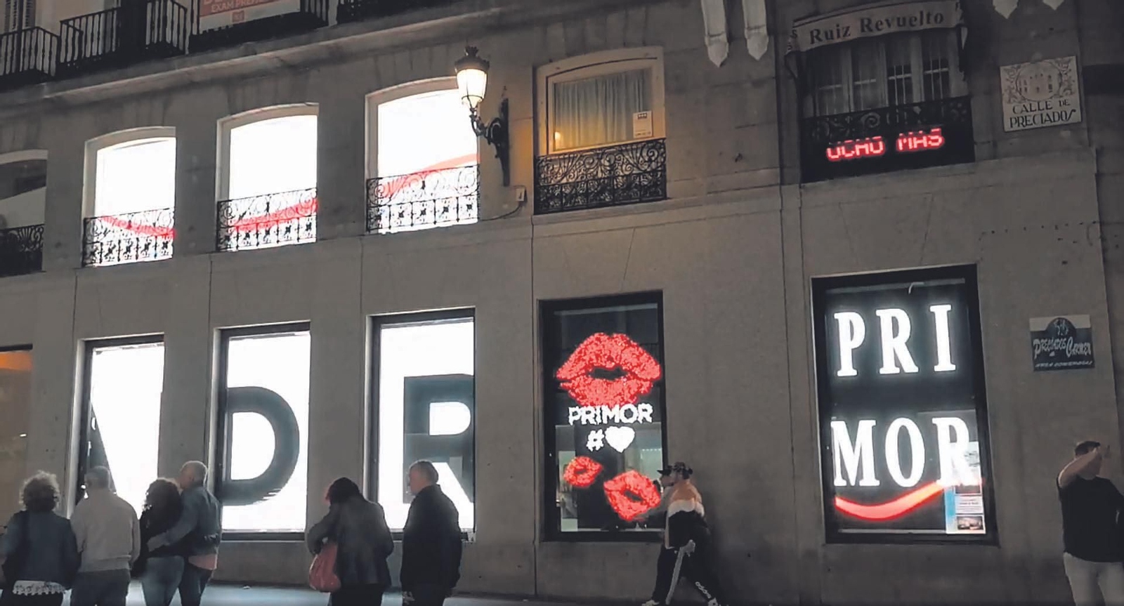 Fachada de la nueva tienda de Primor entre Puerta del Sol y Preciados.