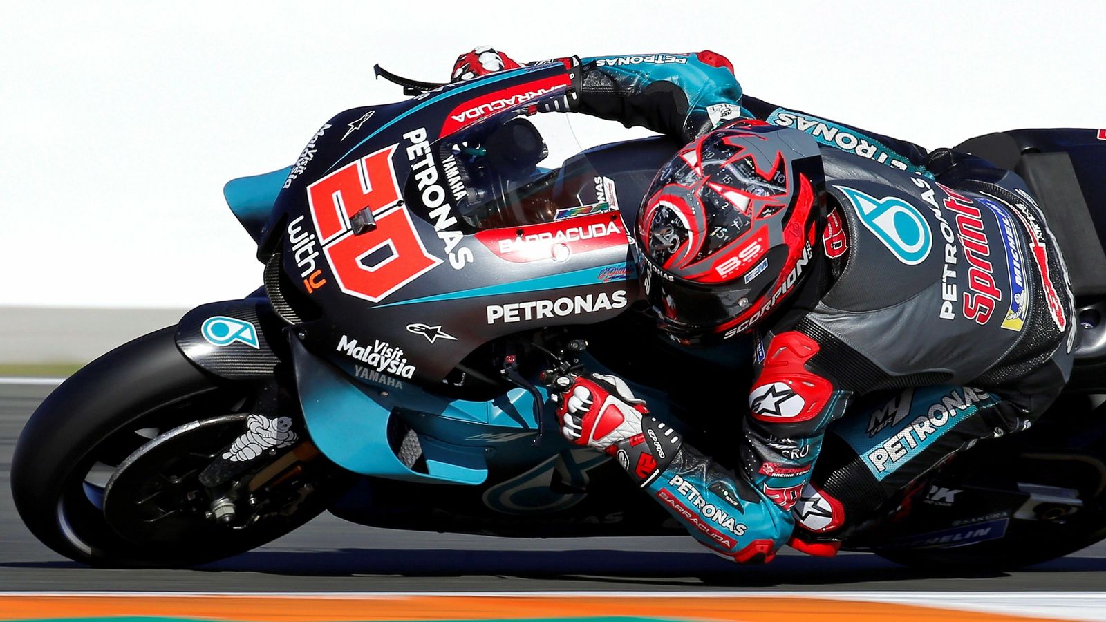 Fabio Quartararo, el más rápido en los pasados entrenamientos en Cheste.