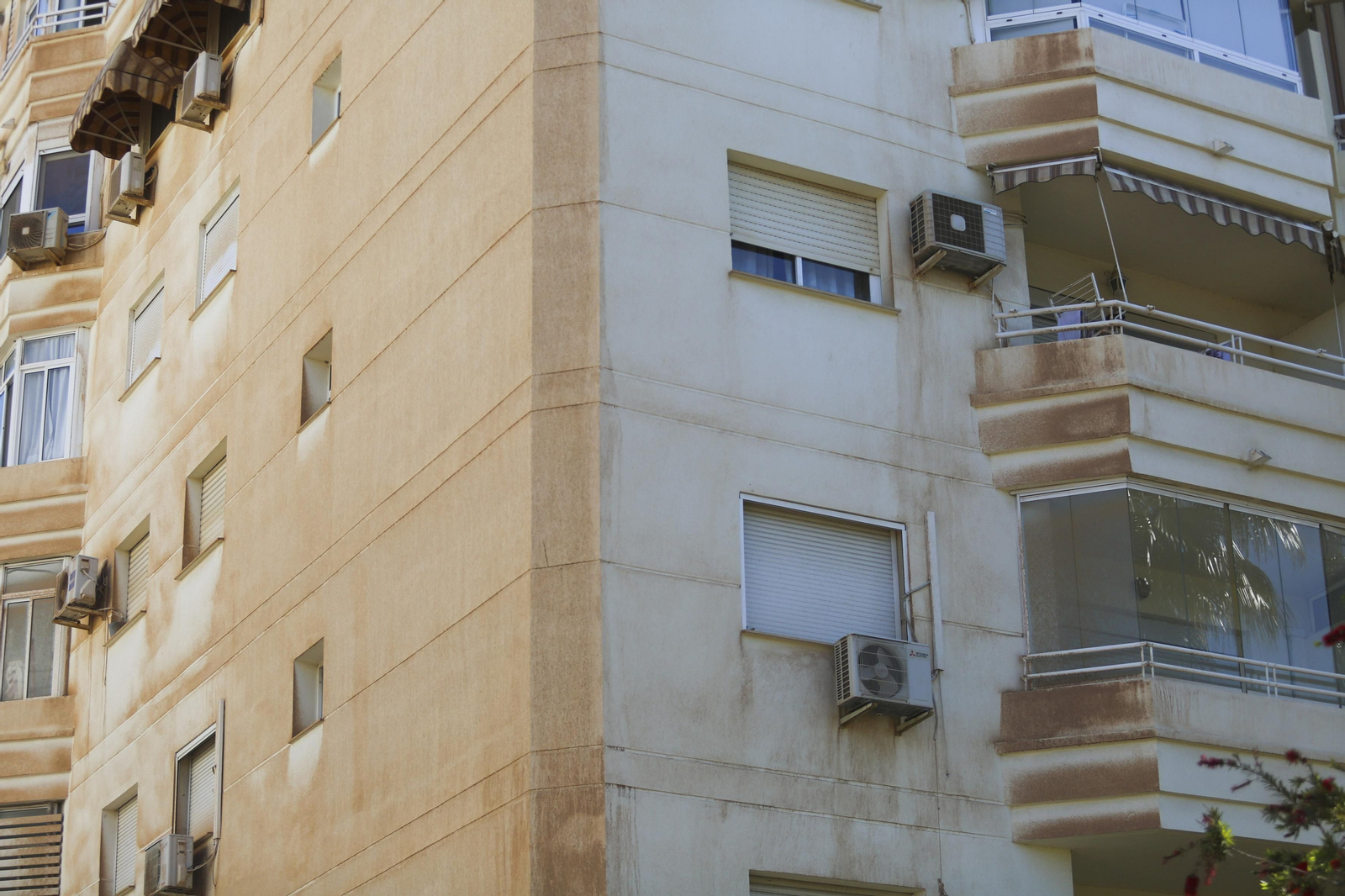 Así están los edificios de Málaga un mes después de la calima