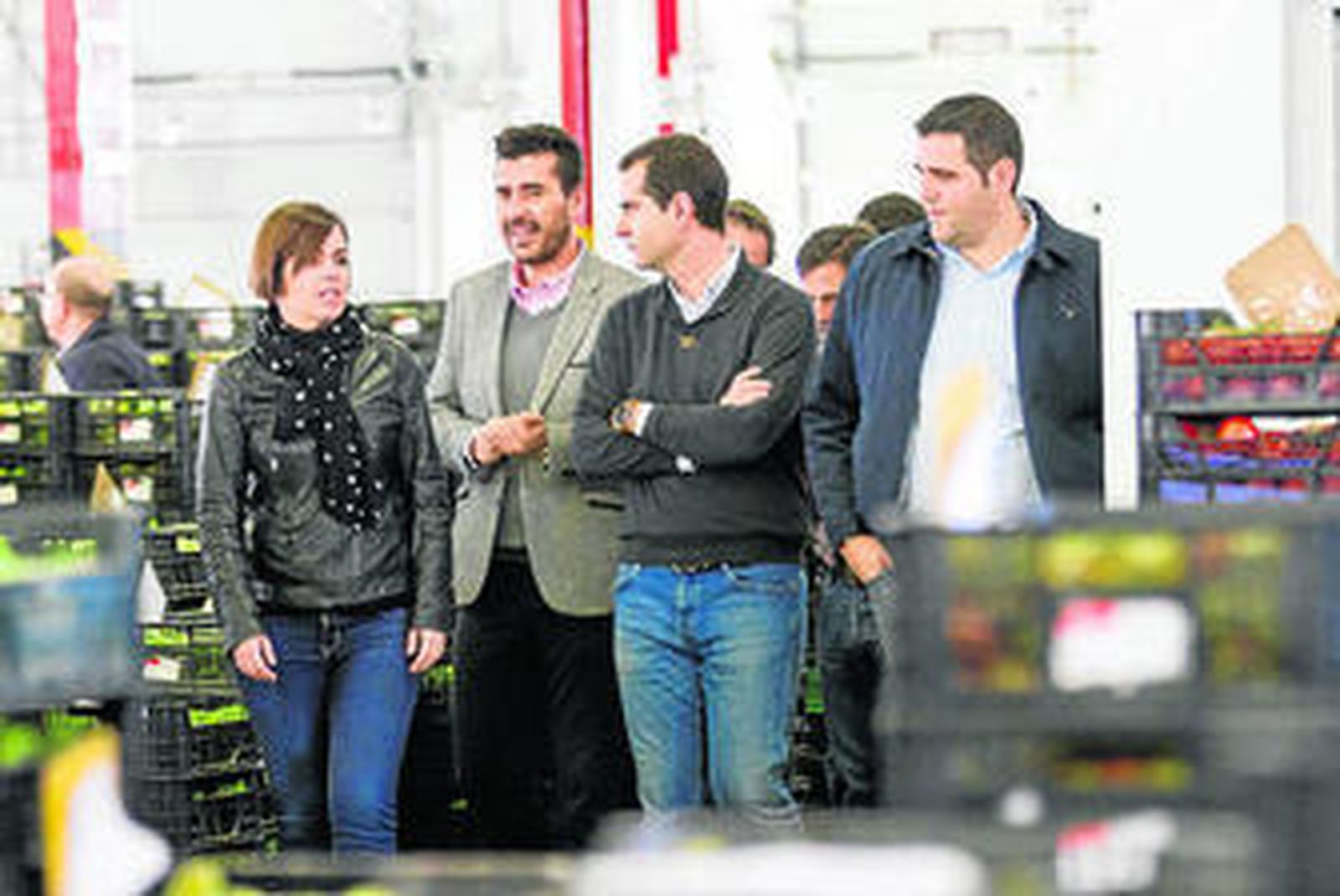 Begoña Góngora mostró las instalaciones al alcalde de Almería.