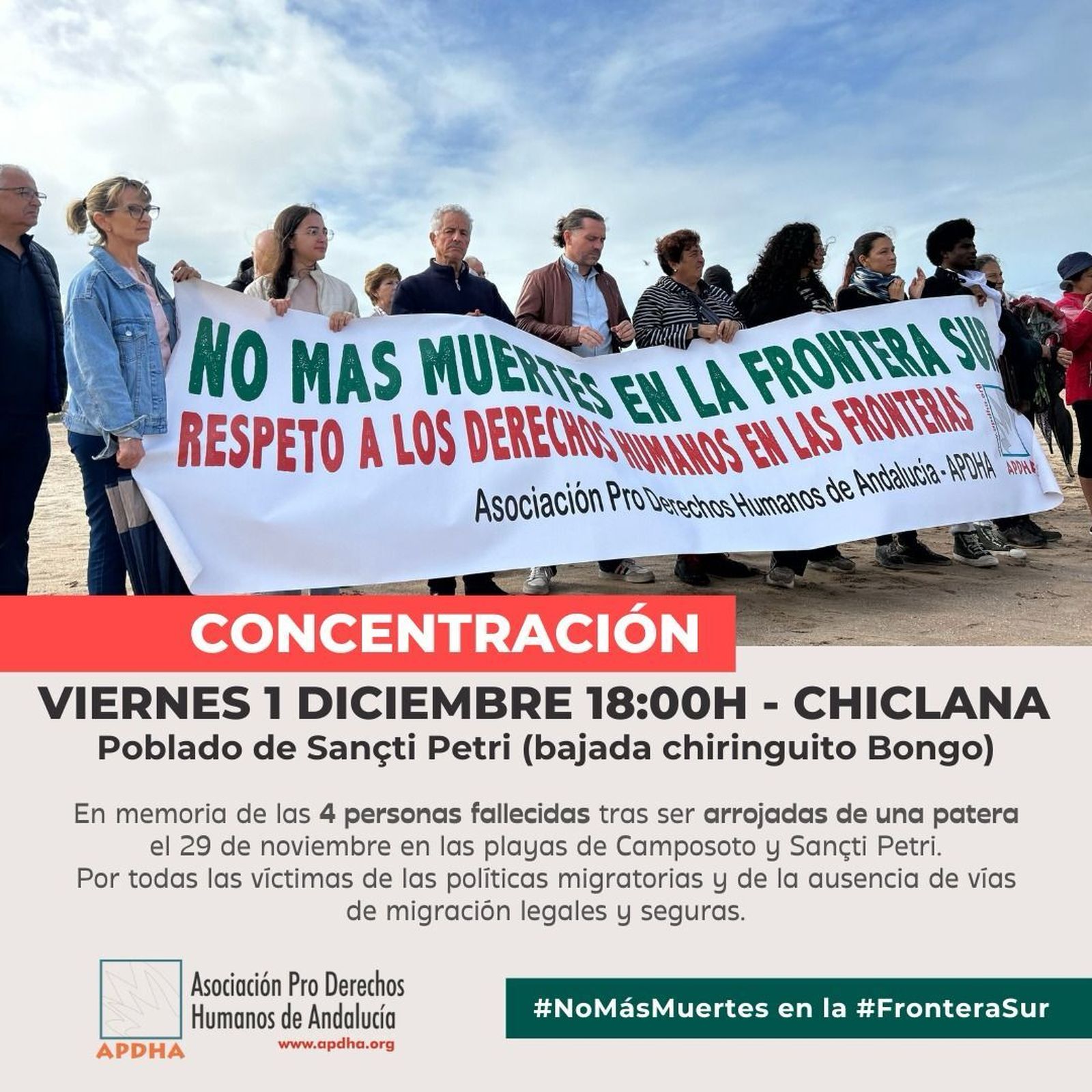 Cartel de la manifestación.