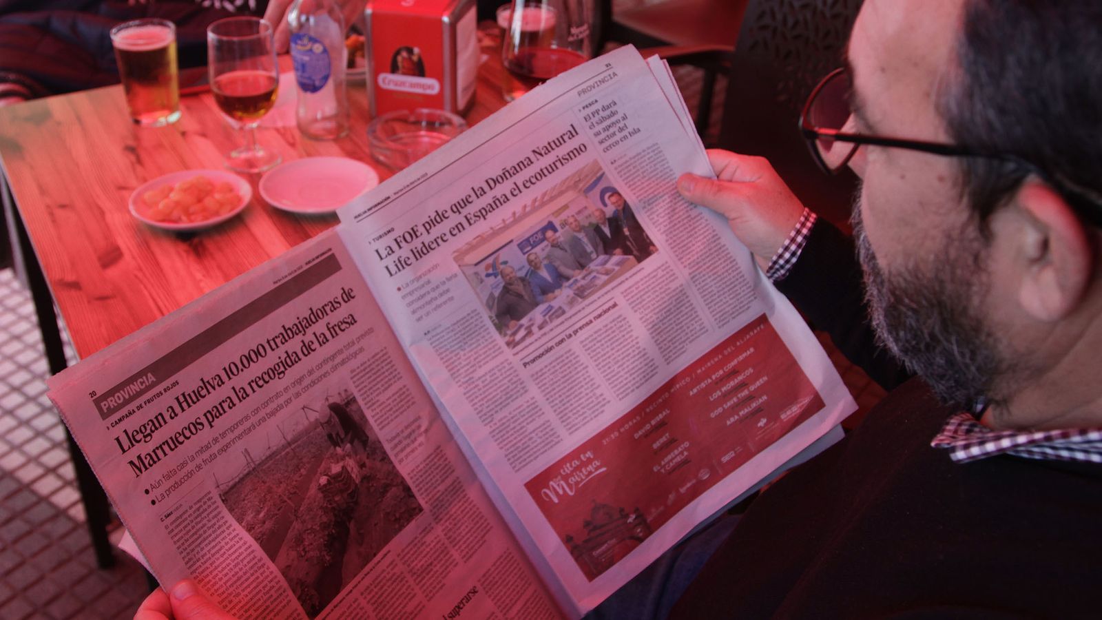 Huelva Información está presente en todos los bares onubenses.