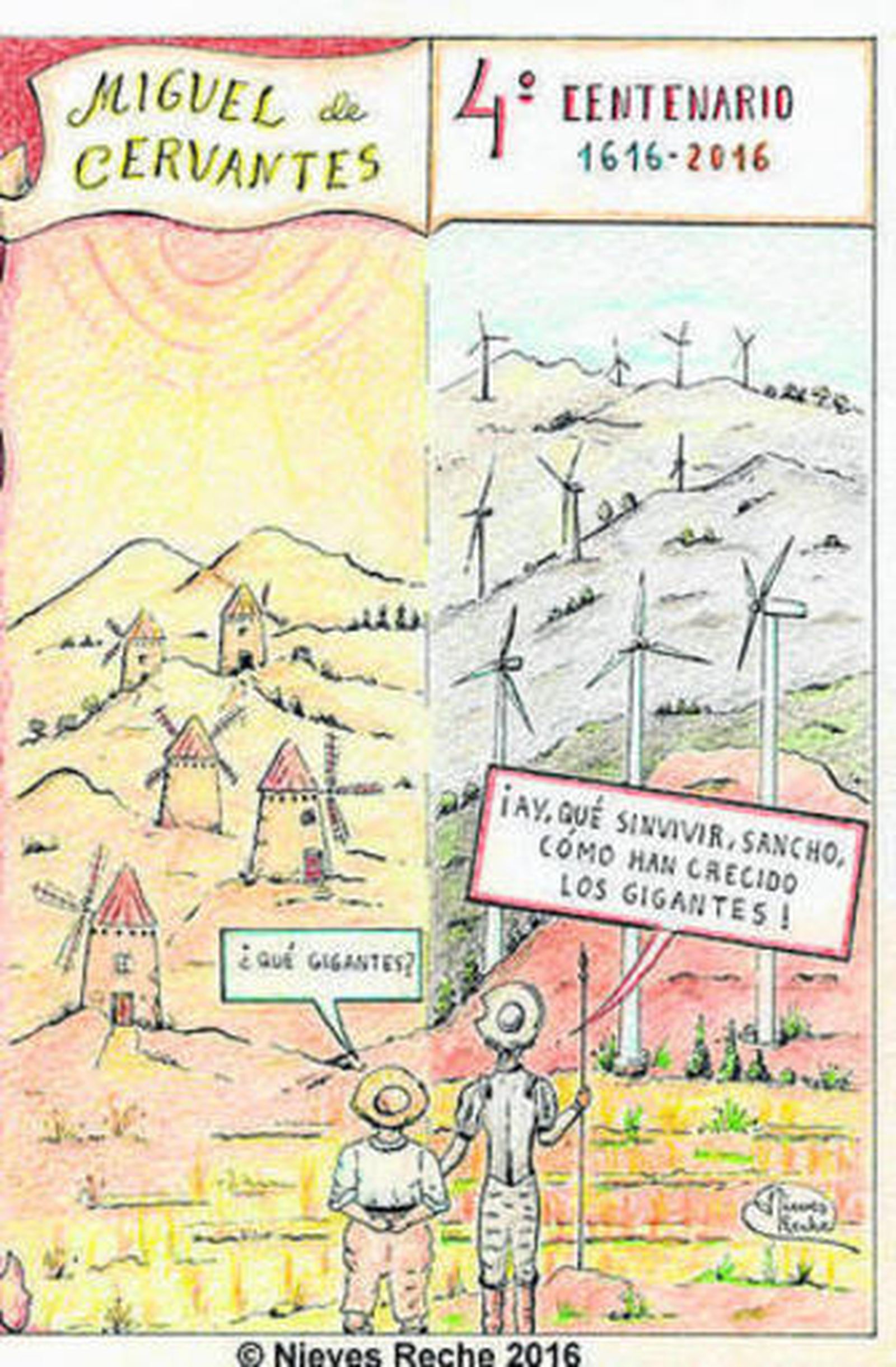 La Mancha que vio Cervantes (14) Molinos de viento