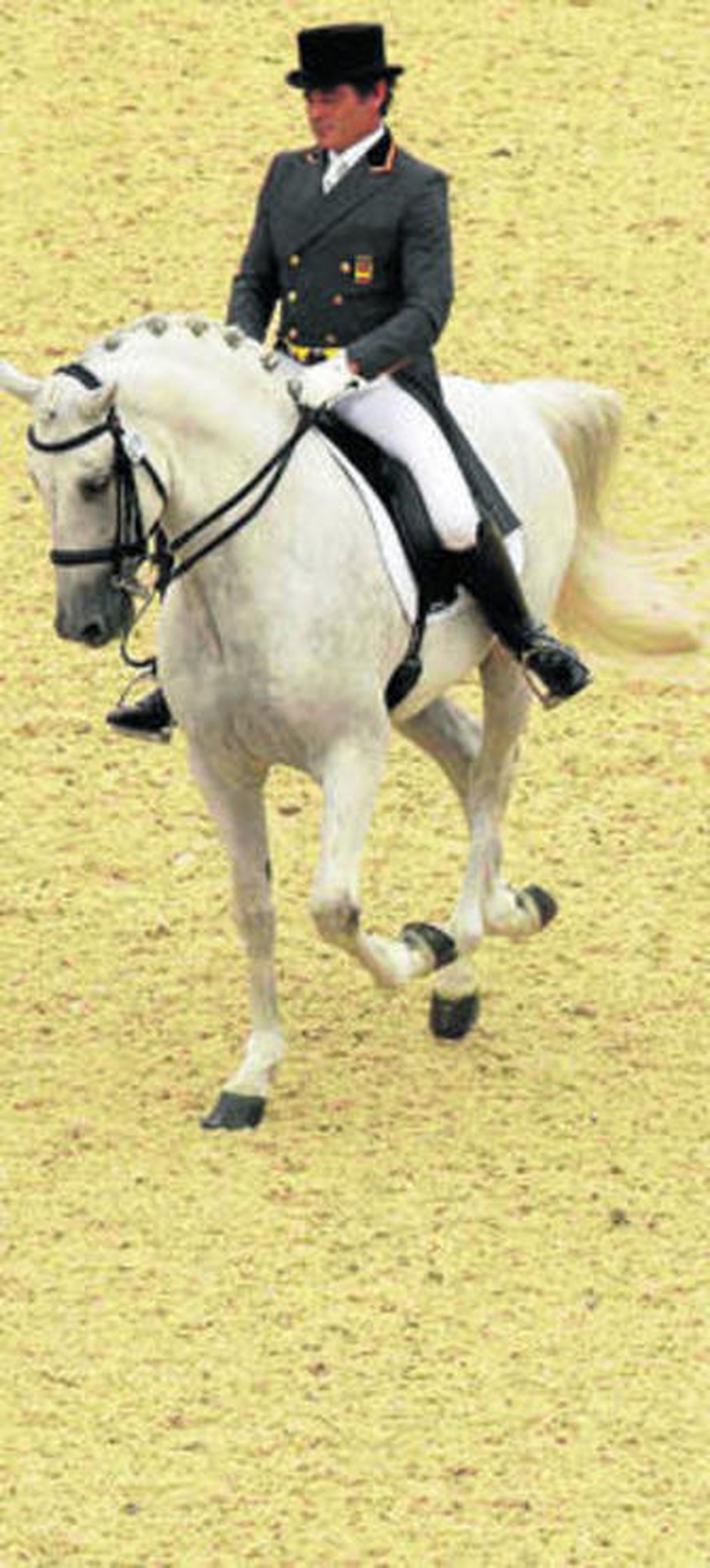 Juan Manuel Muñoz, con su caballo 'Fuego de Cárdenas'.