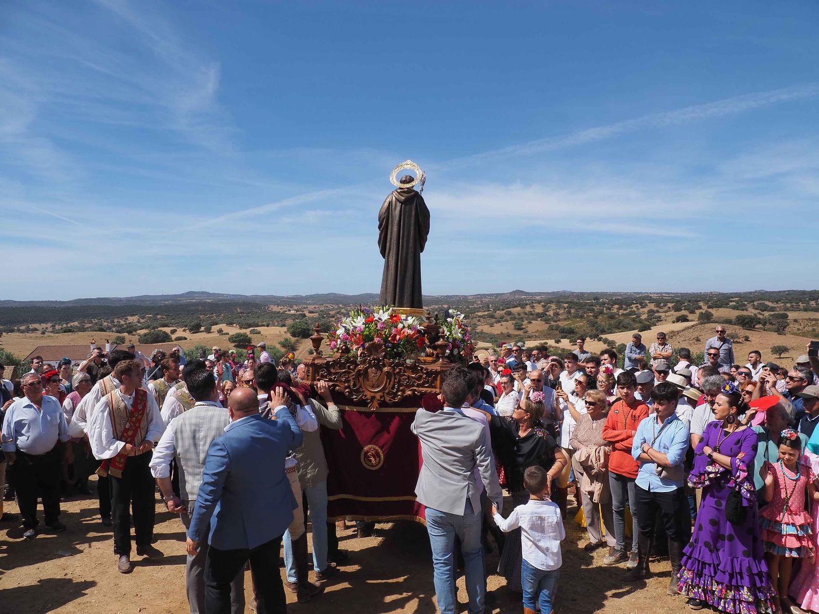 Así es la Romería de San Benito Abad del Cerro de Andévalo en imágenes