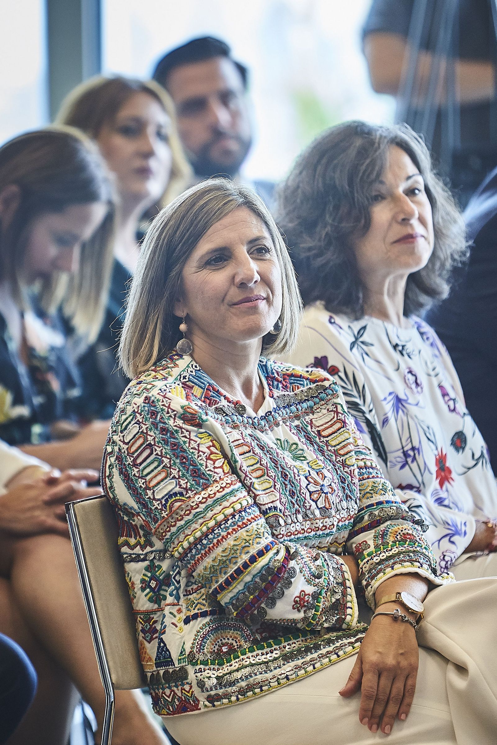 Irene García al lado de Maribel Peinado durante un acto en 2017.