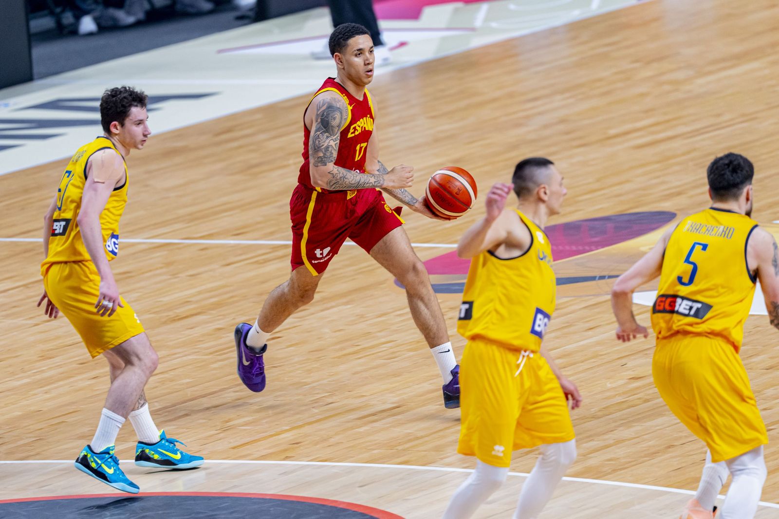 Las mejores fotos del Ucrania-España de baloncesto