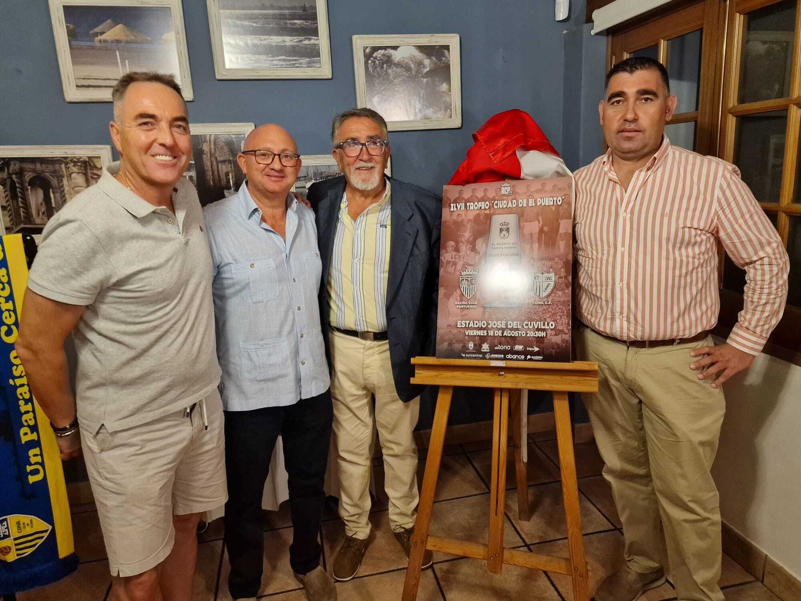 Una imagen de la presentación  del Trofeo Ciudad de El Puerto.