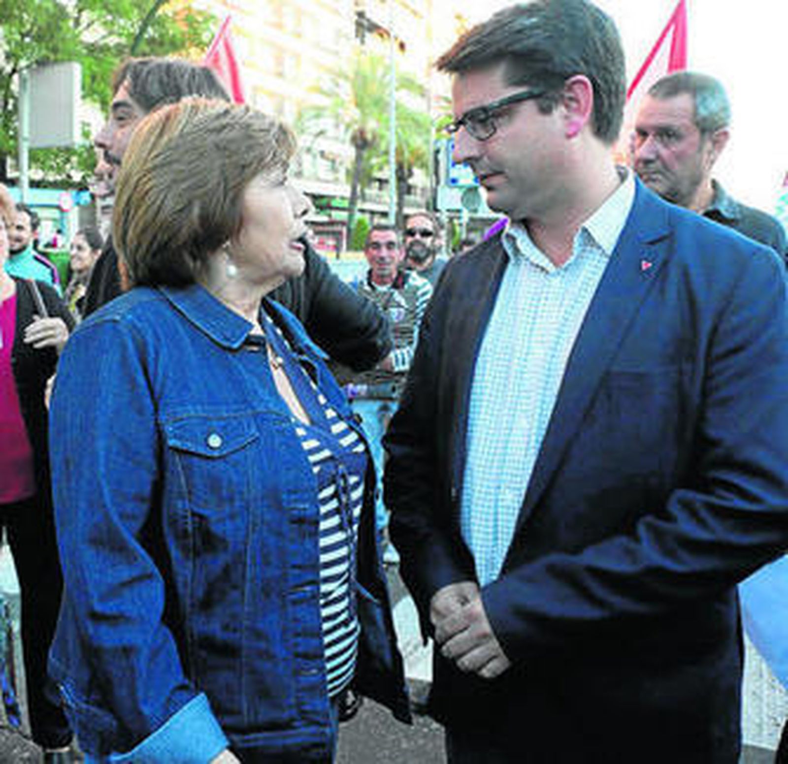 Antonia Parrado y Pedro García, juntos la semana pasada.