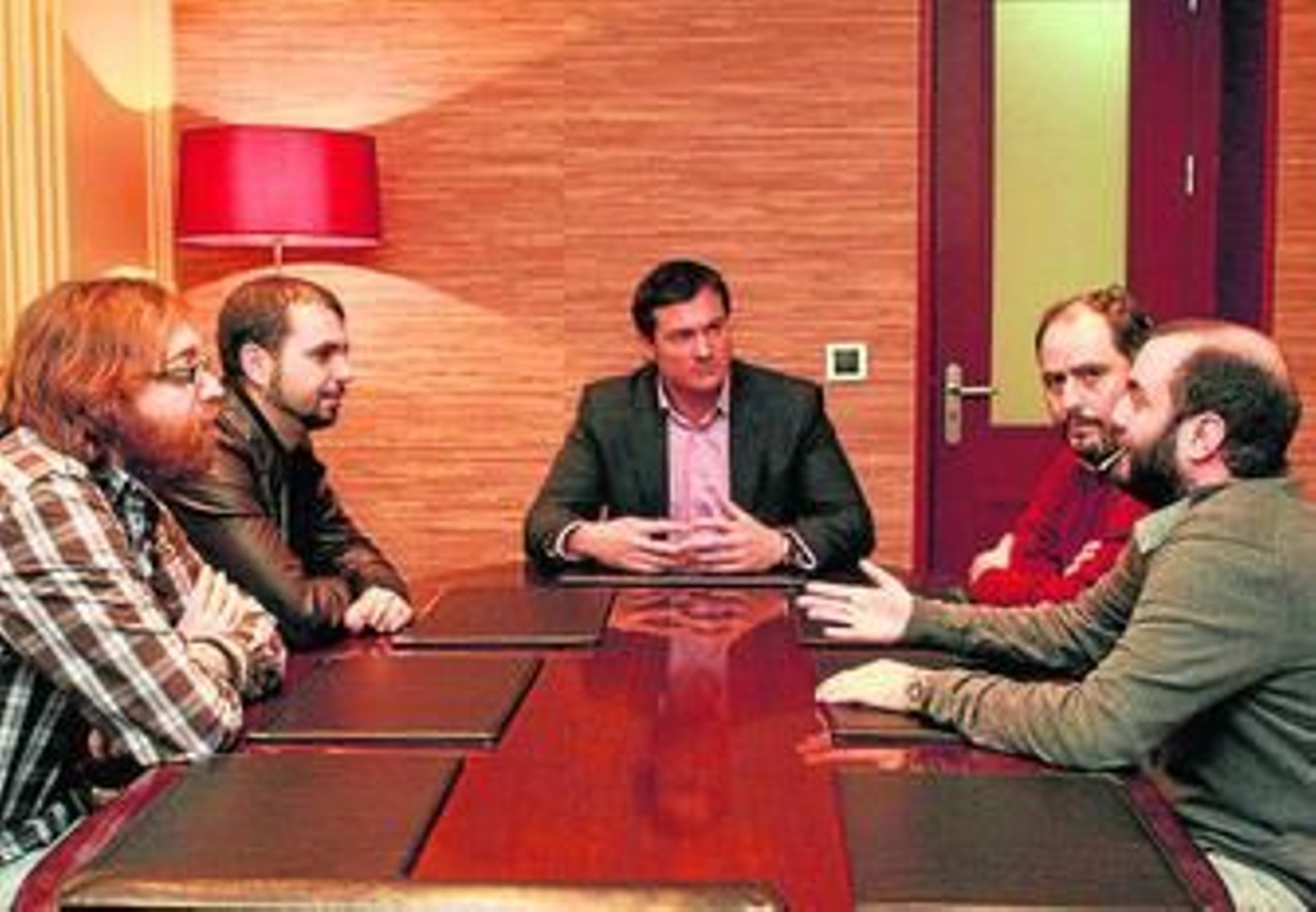 Encuentro de Rull con Morante, Díaz Lima, Santos y Pelayo.