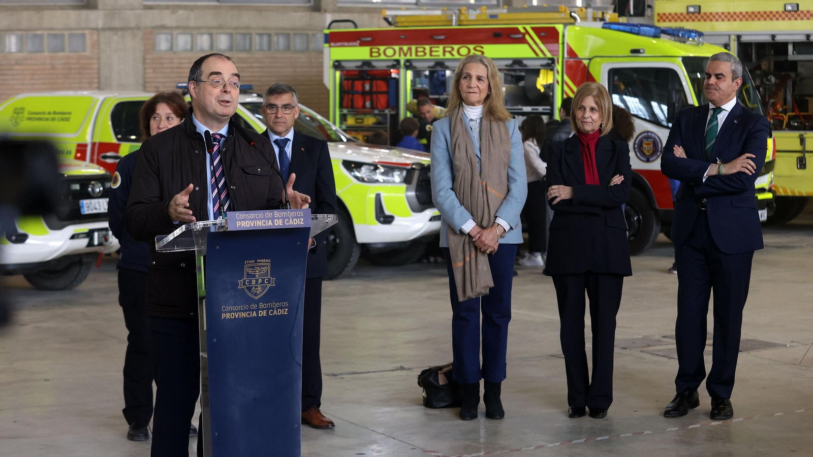La Infanta Elena y la Alcaldesa de Jerez en la Inauguración de la XX Semana de la Prevención de Incendios Mapfre 2025 en Jerez