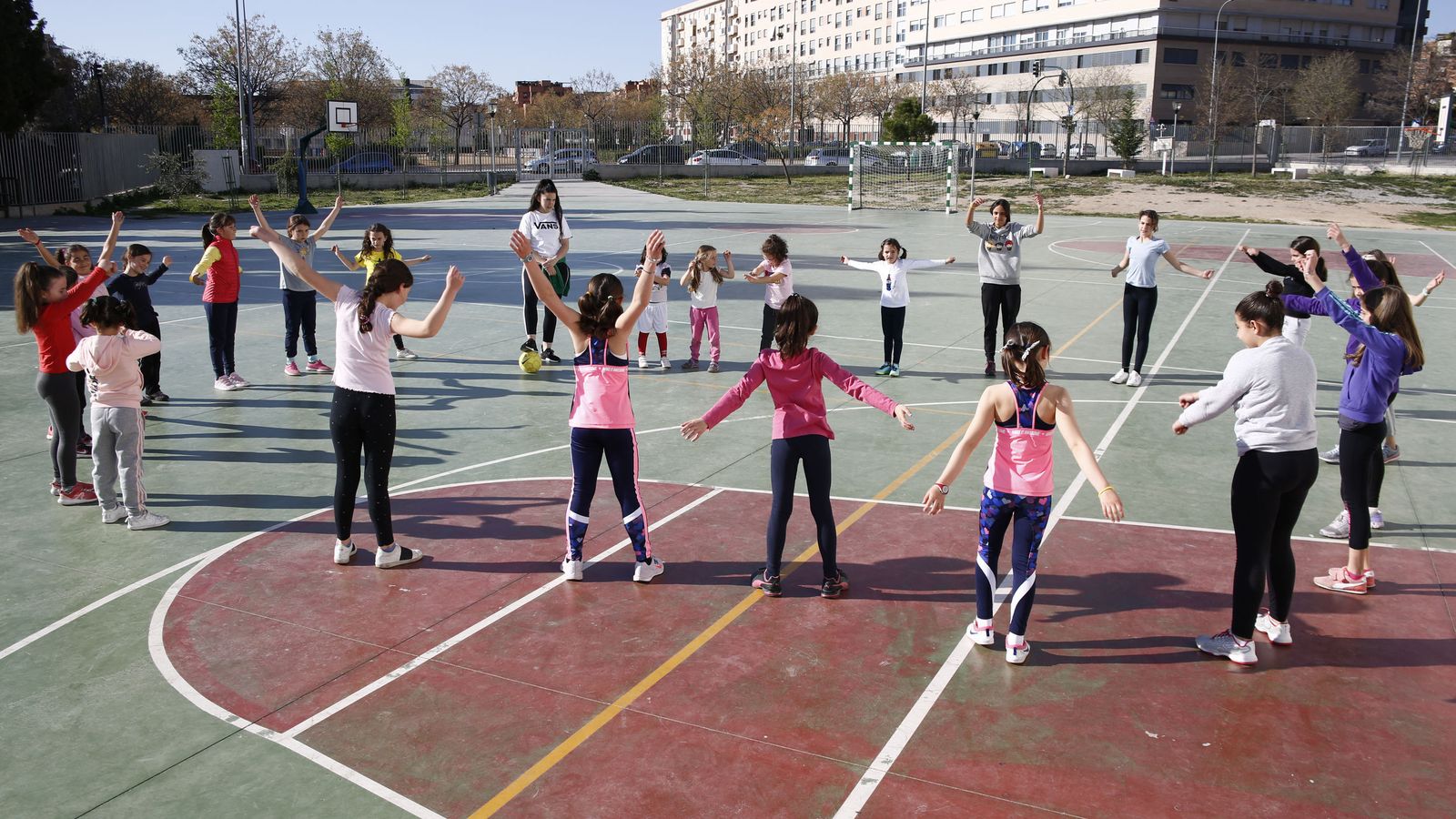 Escolares en el Martín Vivaldi.