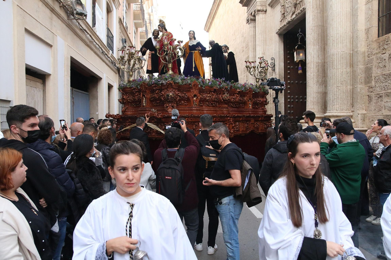 La procesión de Soledad de Almería, en imágenes