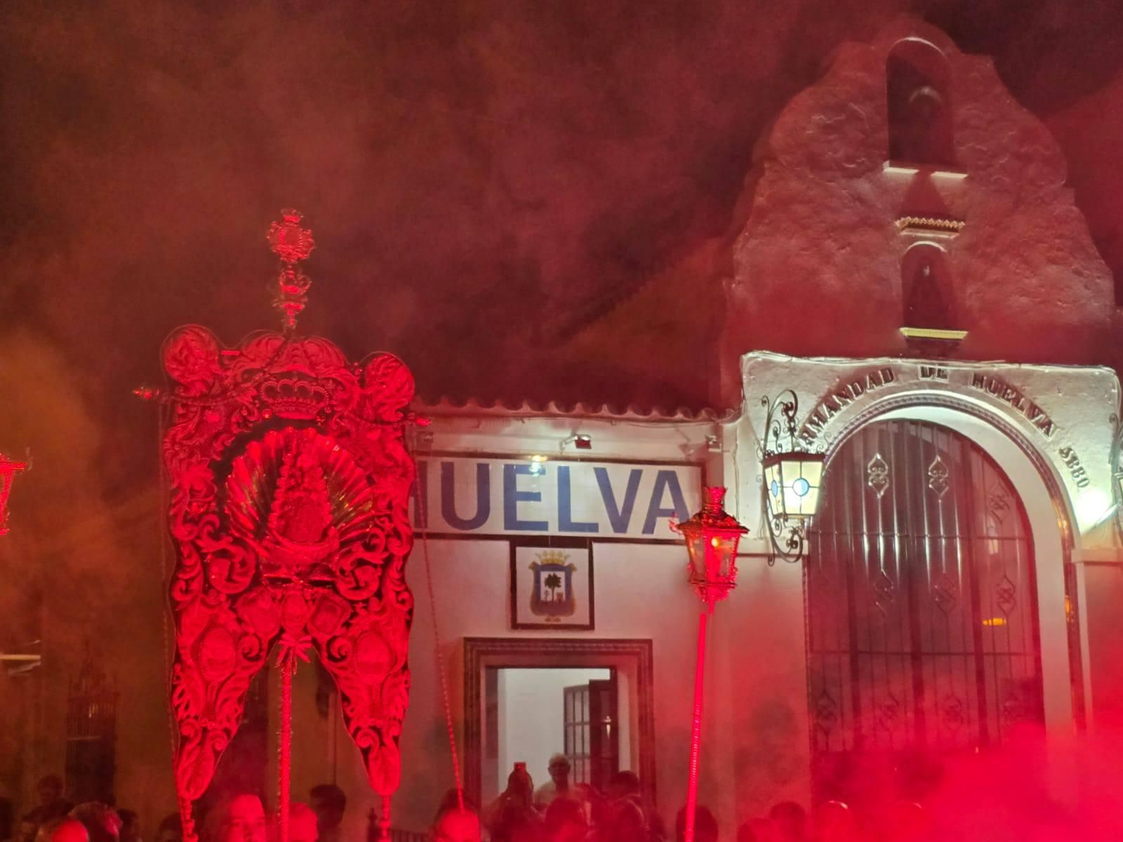 Las mejores imágenes de la peregrinación extraordinaria de Emigrantes a la aldea de El Rocío