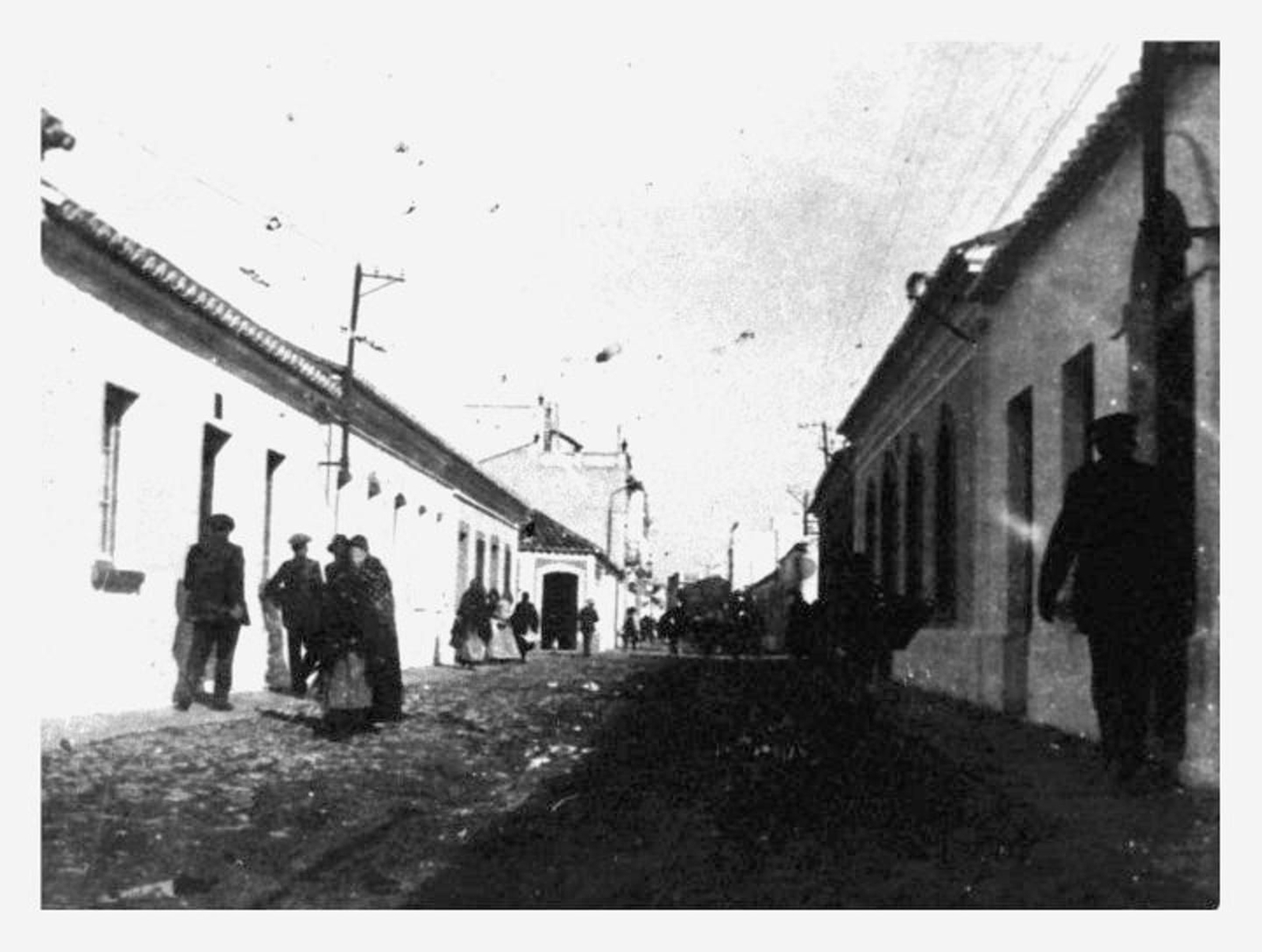 La calle de las Flores, una de las primeras del núcleo urbano linense.