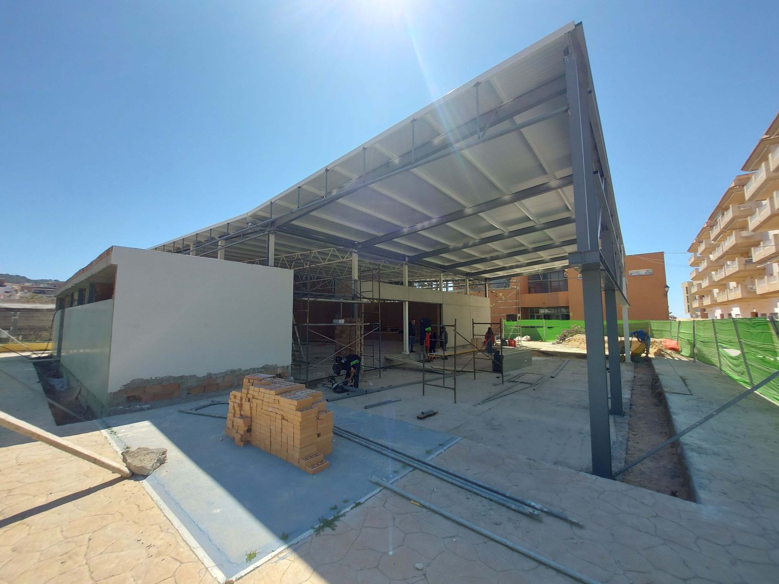 El nuevo gimnasio del colegio Las Gaviotas de La Herradura dará cobertura a 500 escolares de Primaria