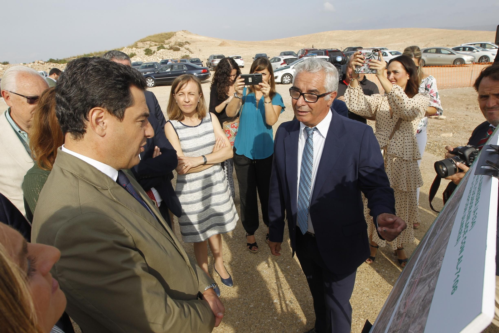 Fotogalería colocación primera piedra cuarto tramo Autovía del Almanzora