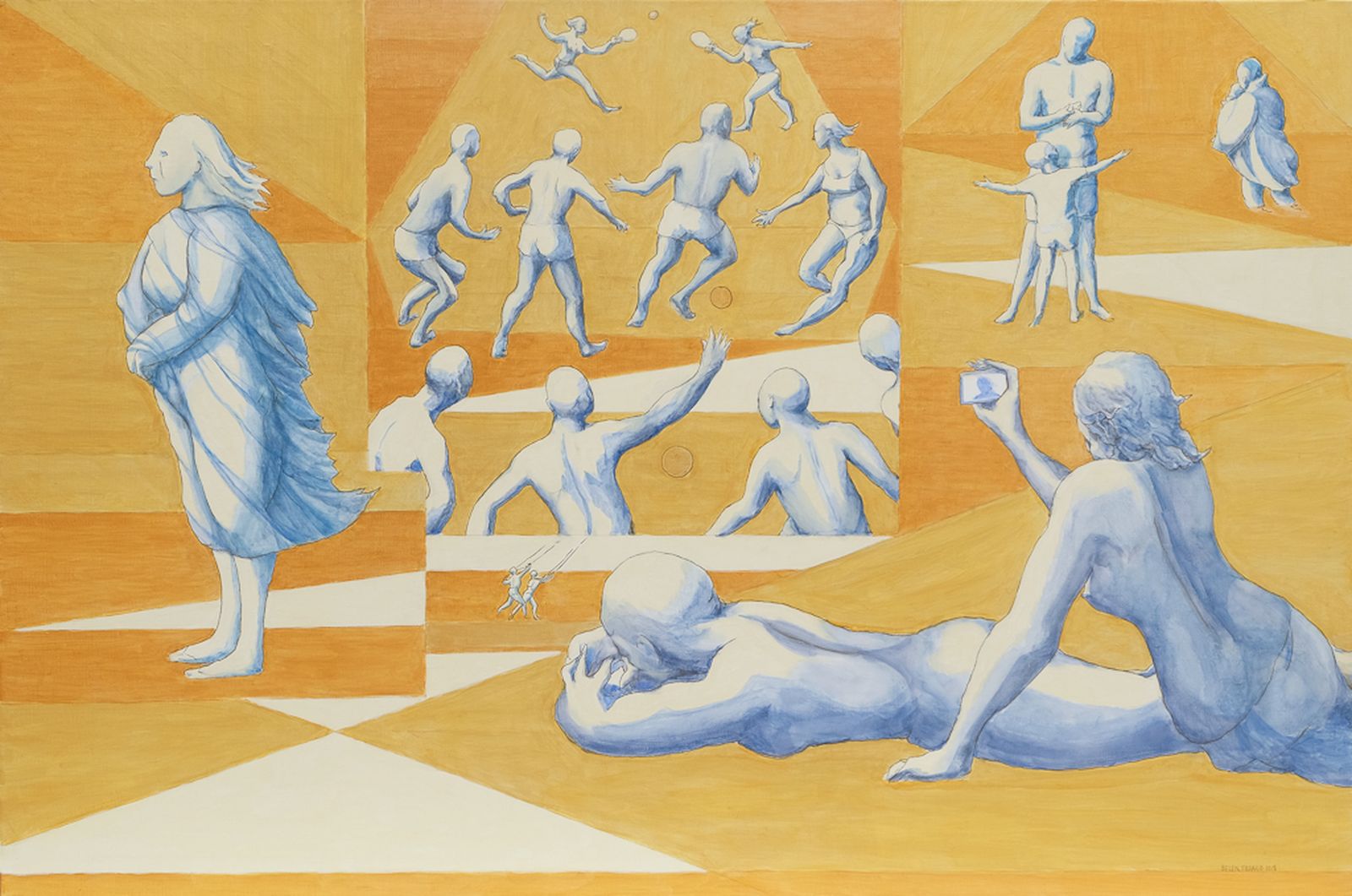 Obra de Belén Franco perteneciente a la serie de los veraneantes.