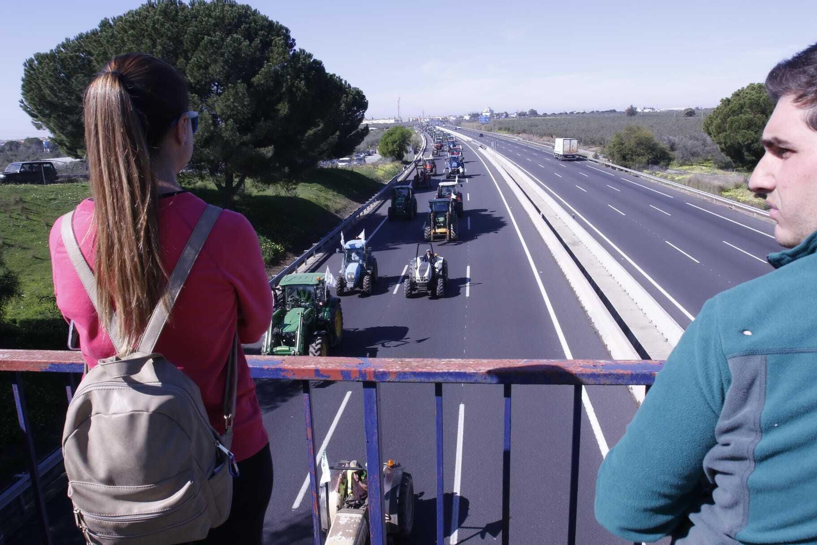 La tractorada en Sevilla, en imágenes.