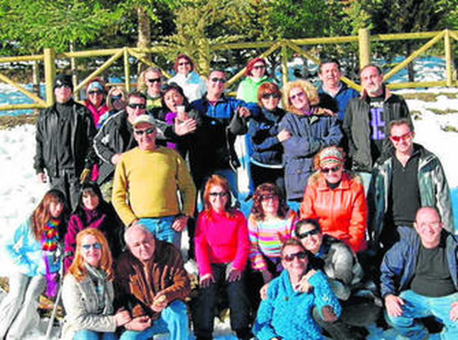 Los viajes a la montaña son frecuentes entre los asociados.