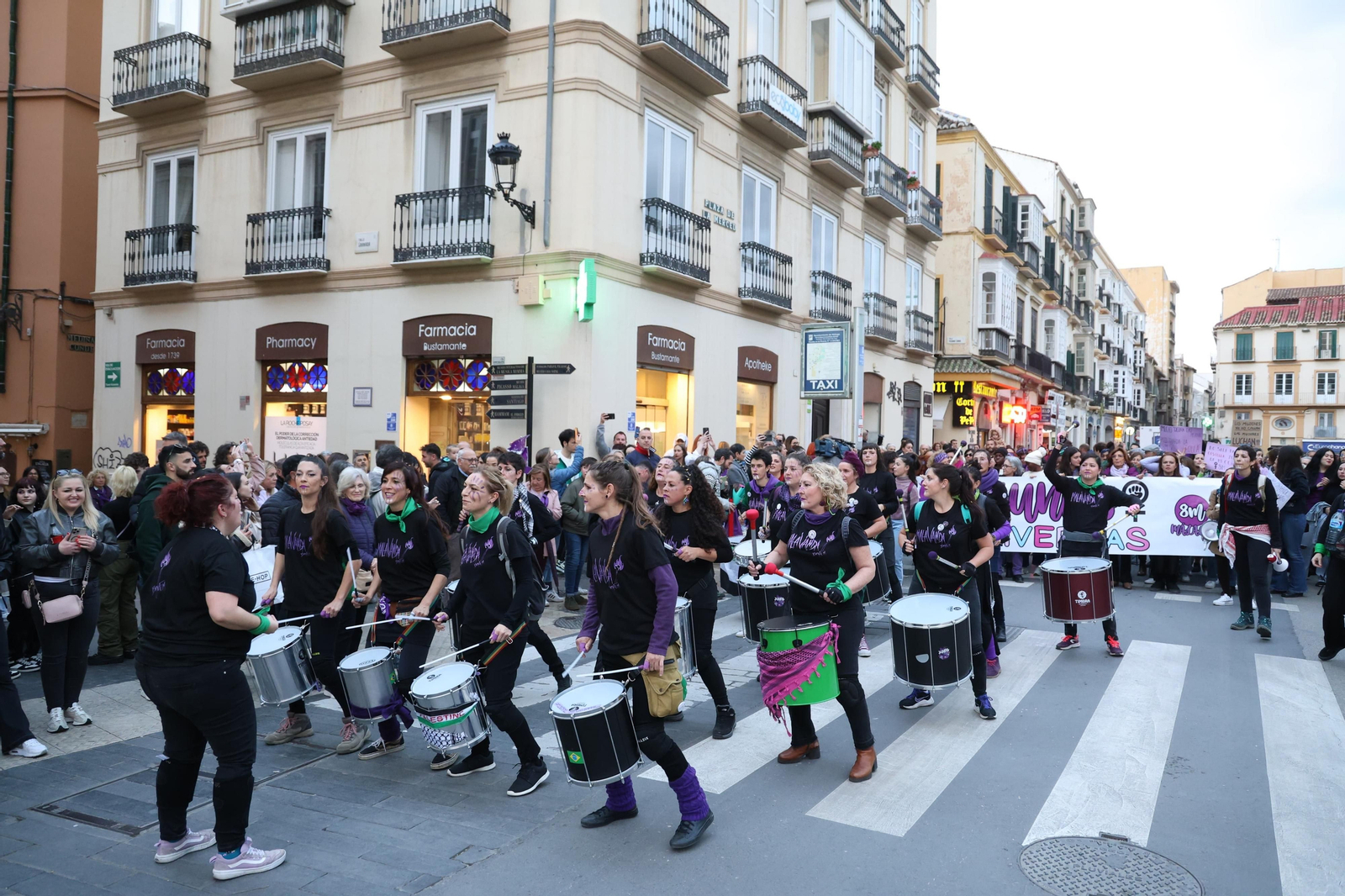 La manifestación del 8-M en Málaga, en fotos