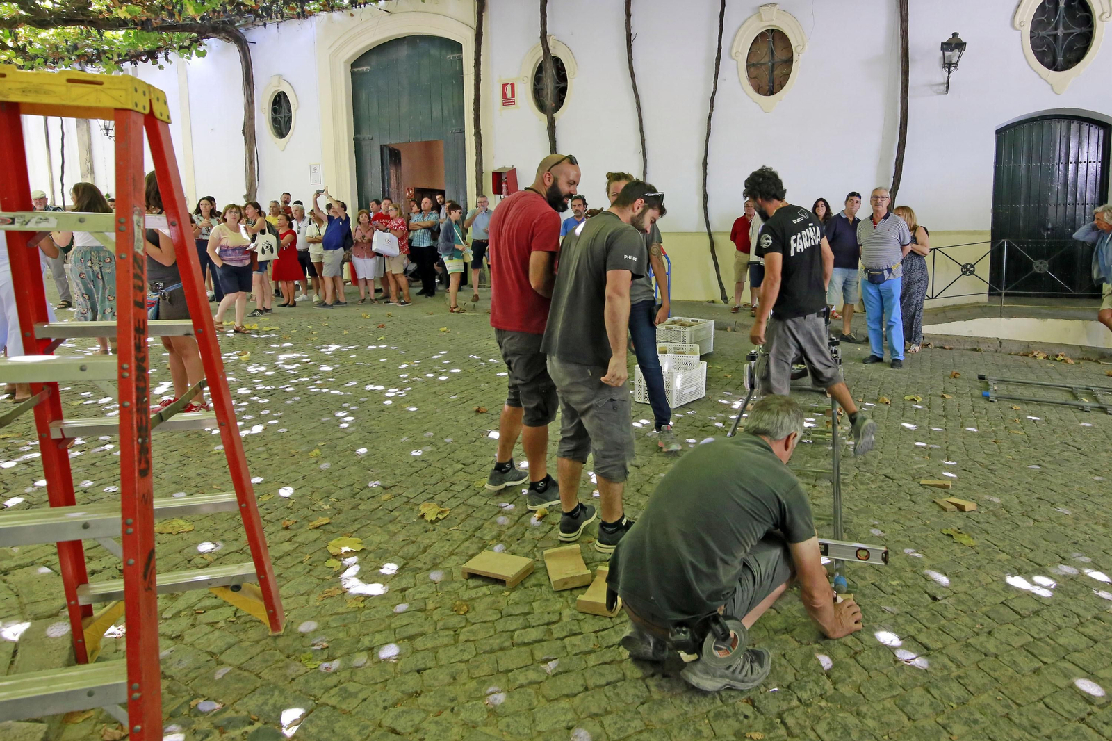 Imágenes del rodaje de la película 'El verano que vivímos' en González Byass