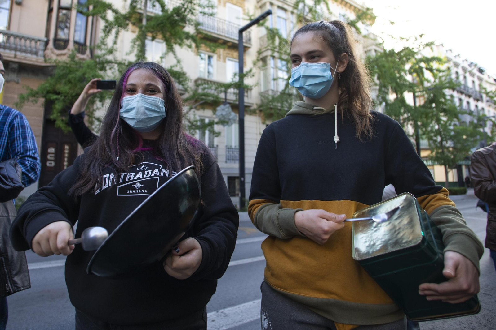 Manifestación de los vecinos del Albaicín por la inseguridad en el barrio