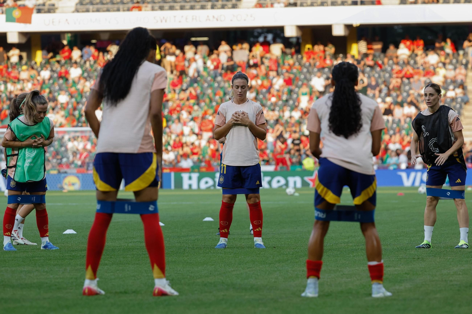 Las fotos del España - Portugal en la Eurocopa femenina