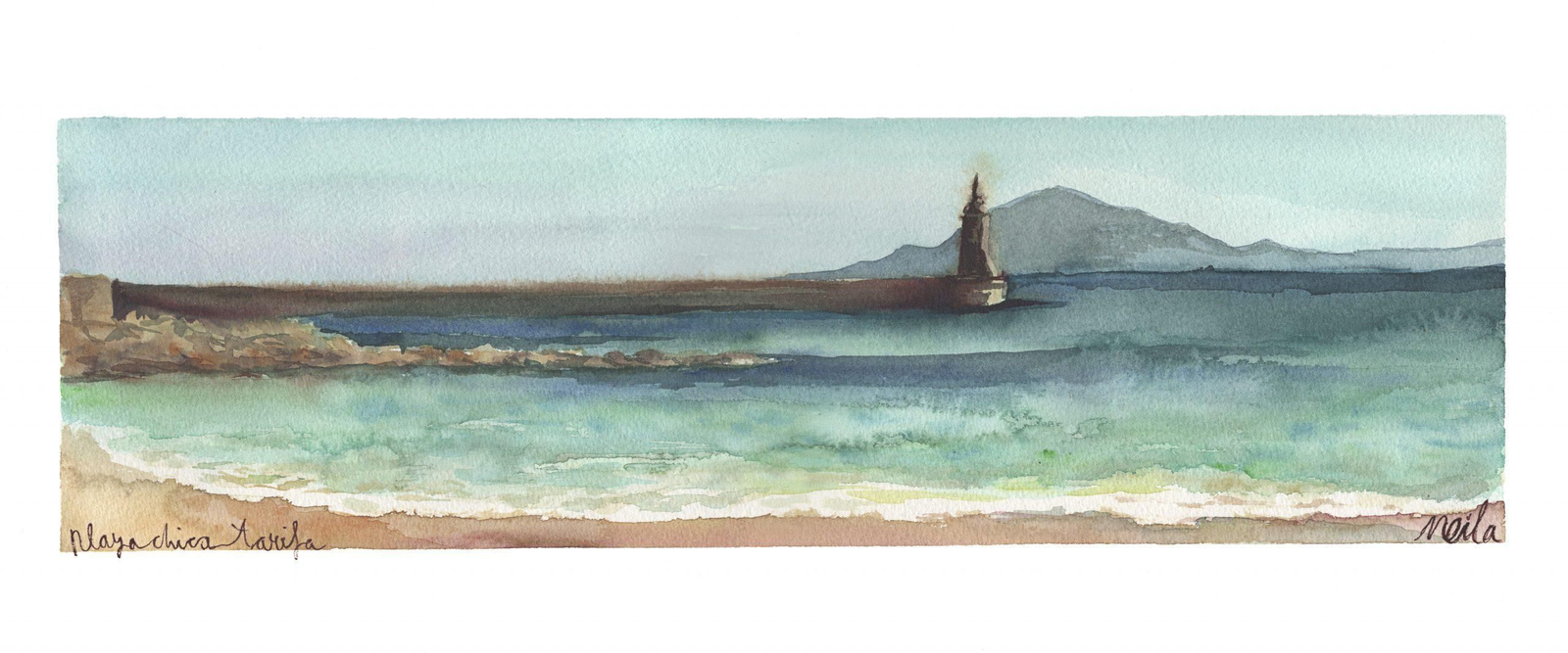 Las acuarelas e ilustraciones de Neila Pascual sobre Tarifa, en imágenes