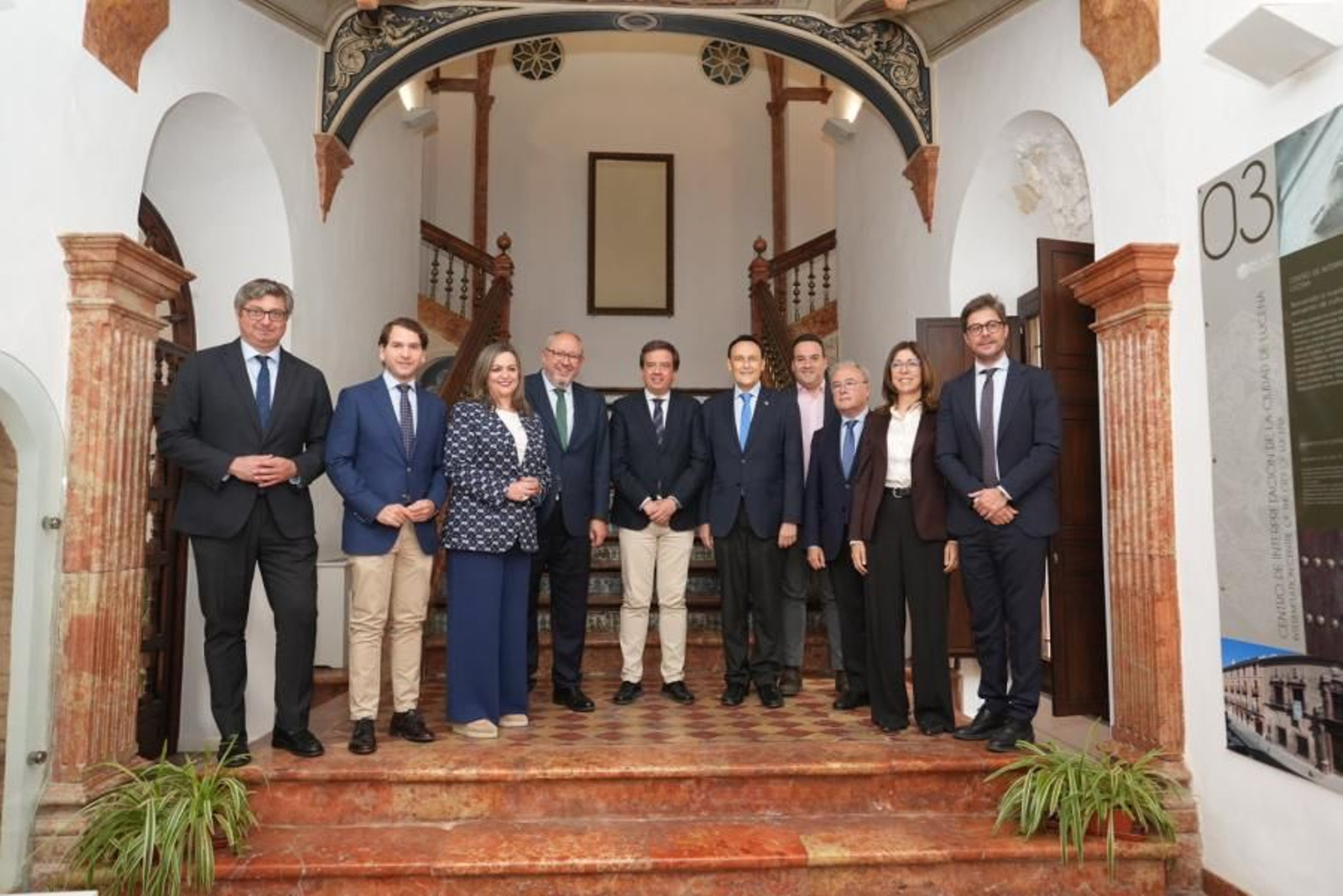 Representantes institucionales en Lucena.