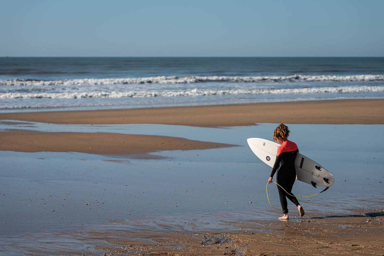 Imágenes de la mañana primaveral del 26 de diciembre en las playas de Huelva