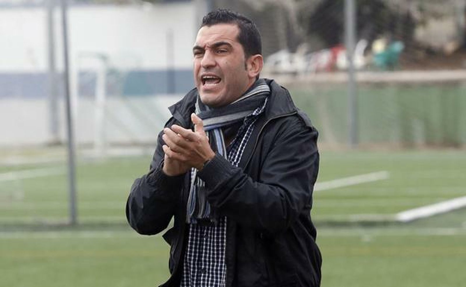 Adrián Hernández, durante un partido con el Churra