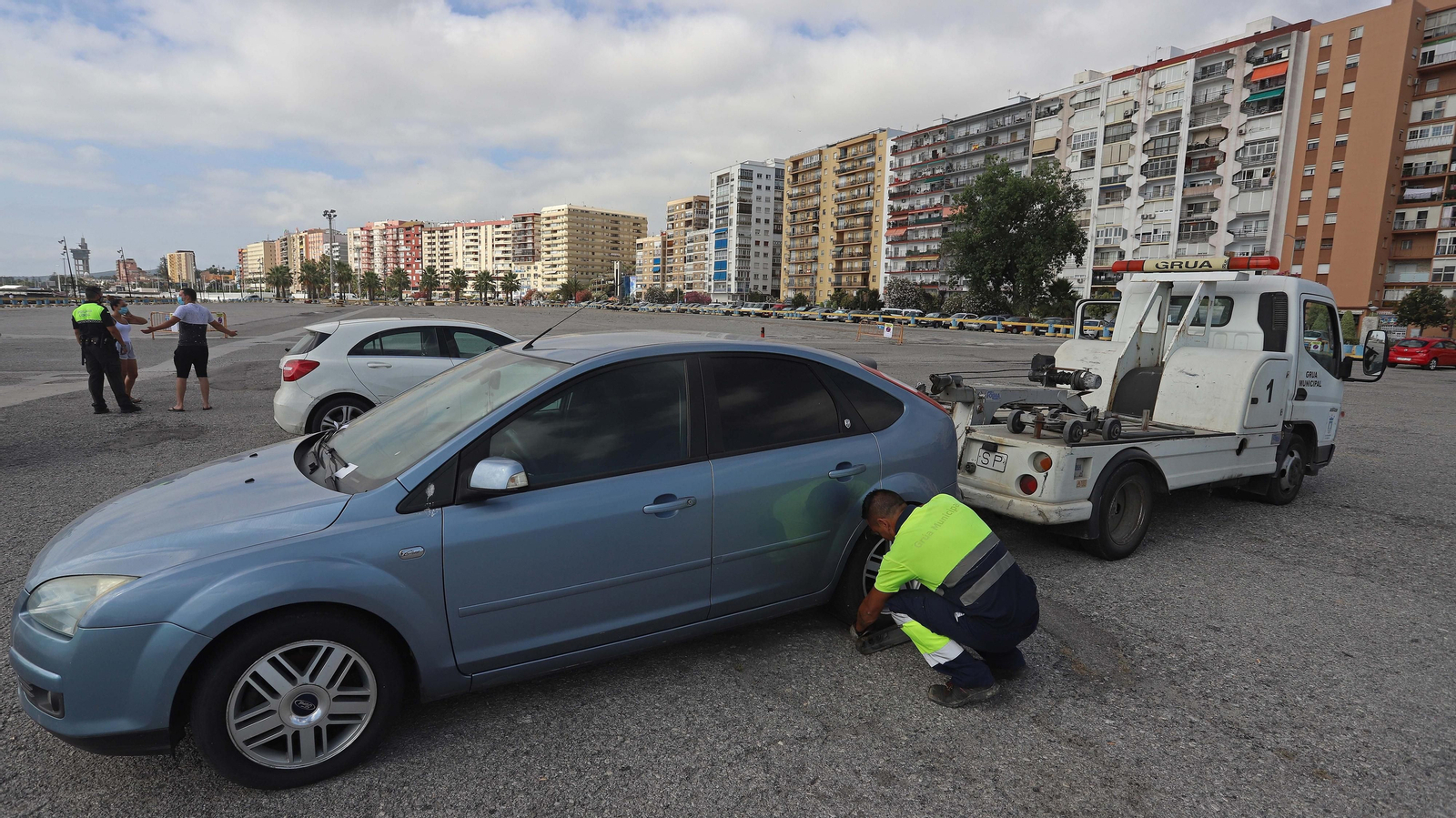 Cierre del aparcamiento del Llano Amarillo