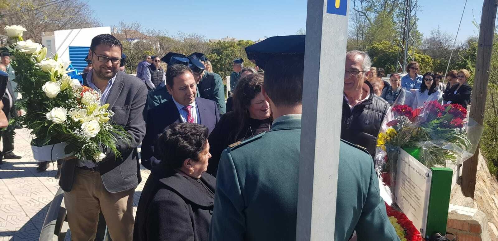 Homenaje en Guillena al guardia civil Diego Díaz Díaz