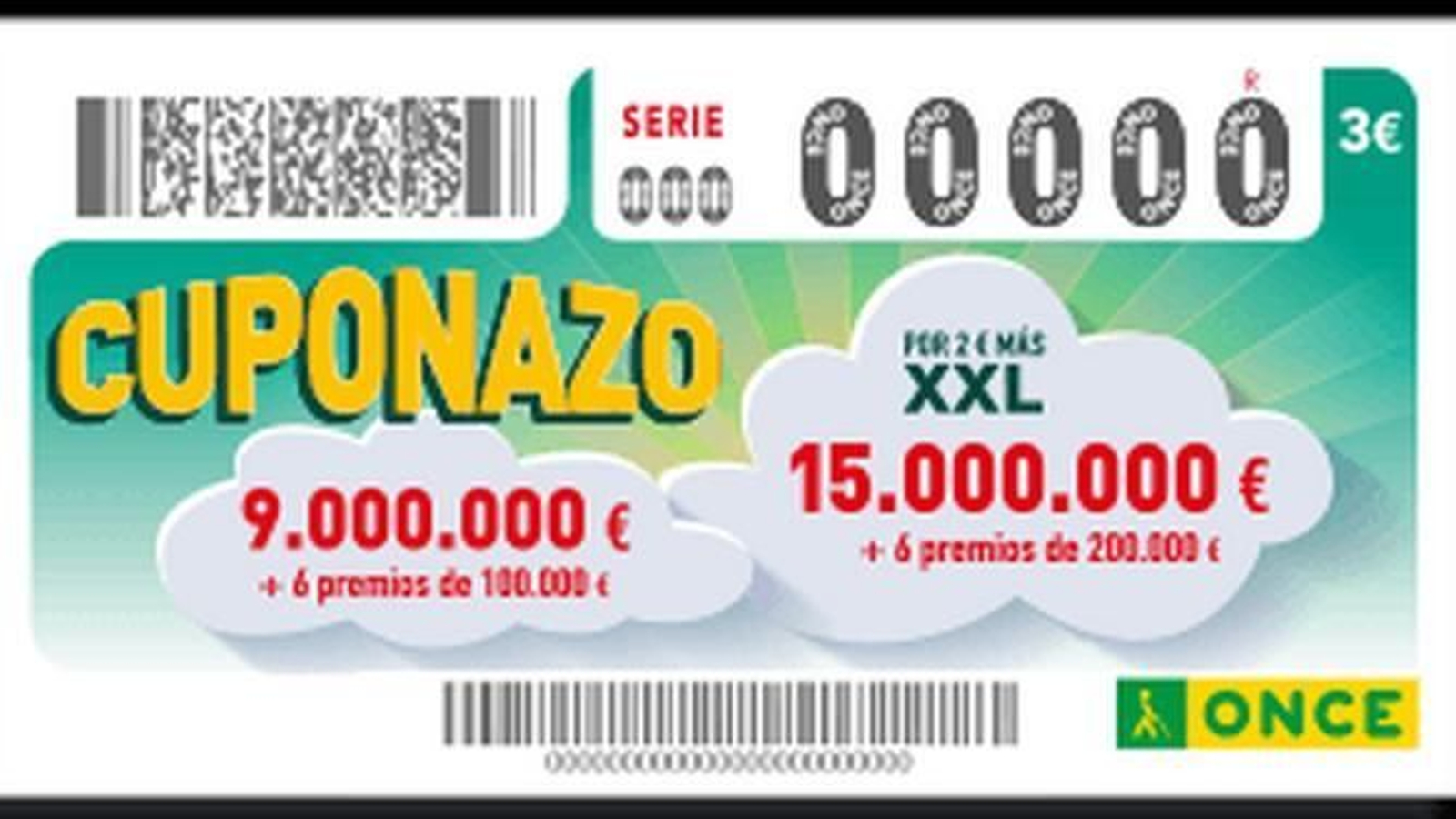 Premios del Cuponazo de este viernes.