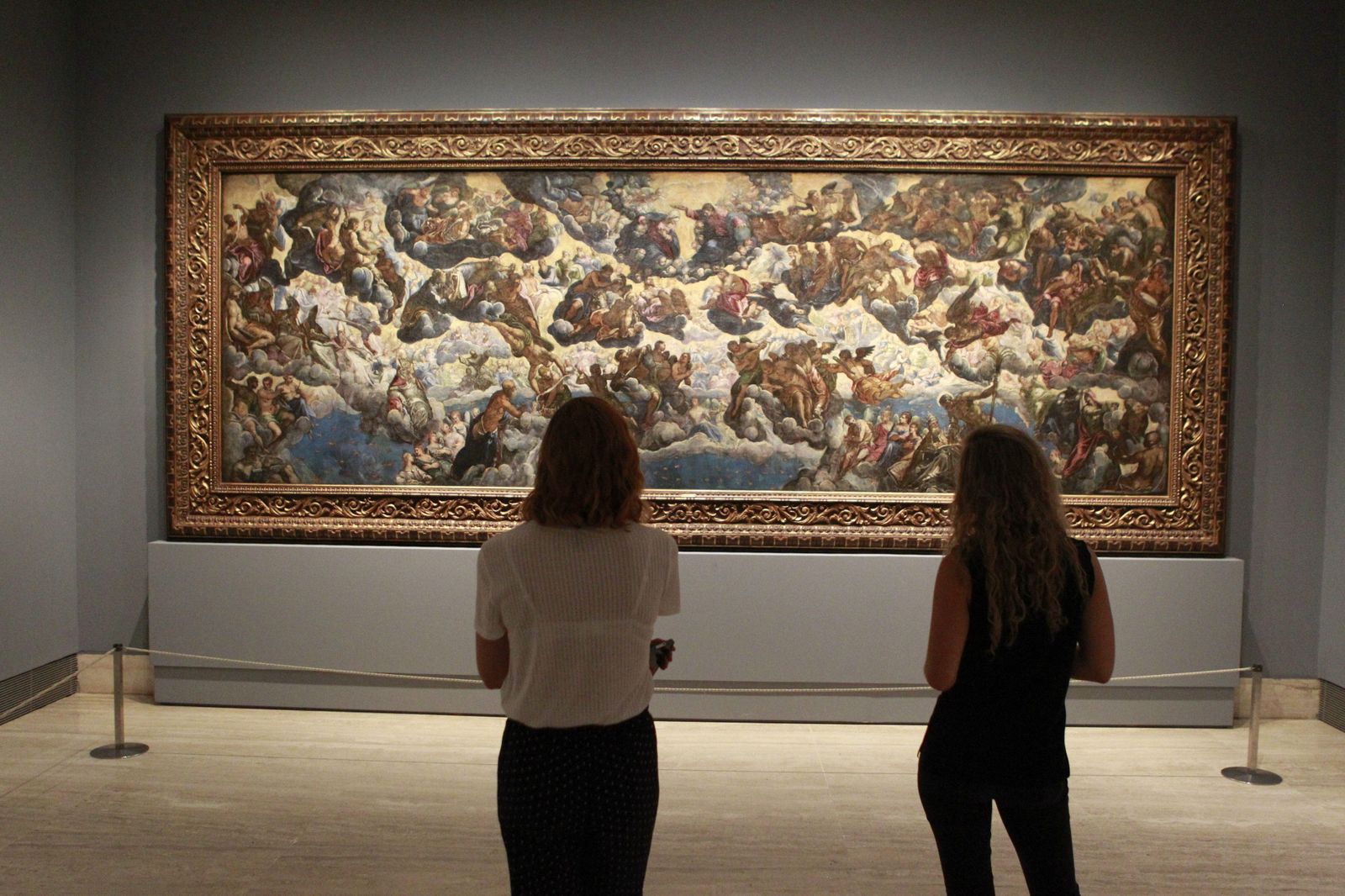 'El paraíso' de Jacopo Tintoretto, en la exposición del Museo Thyssen-Bornemisza de Madrid.