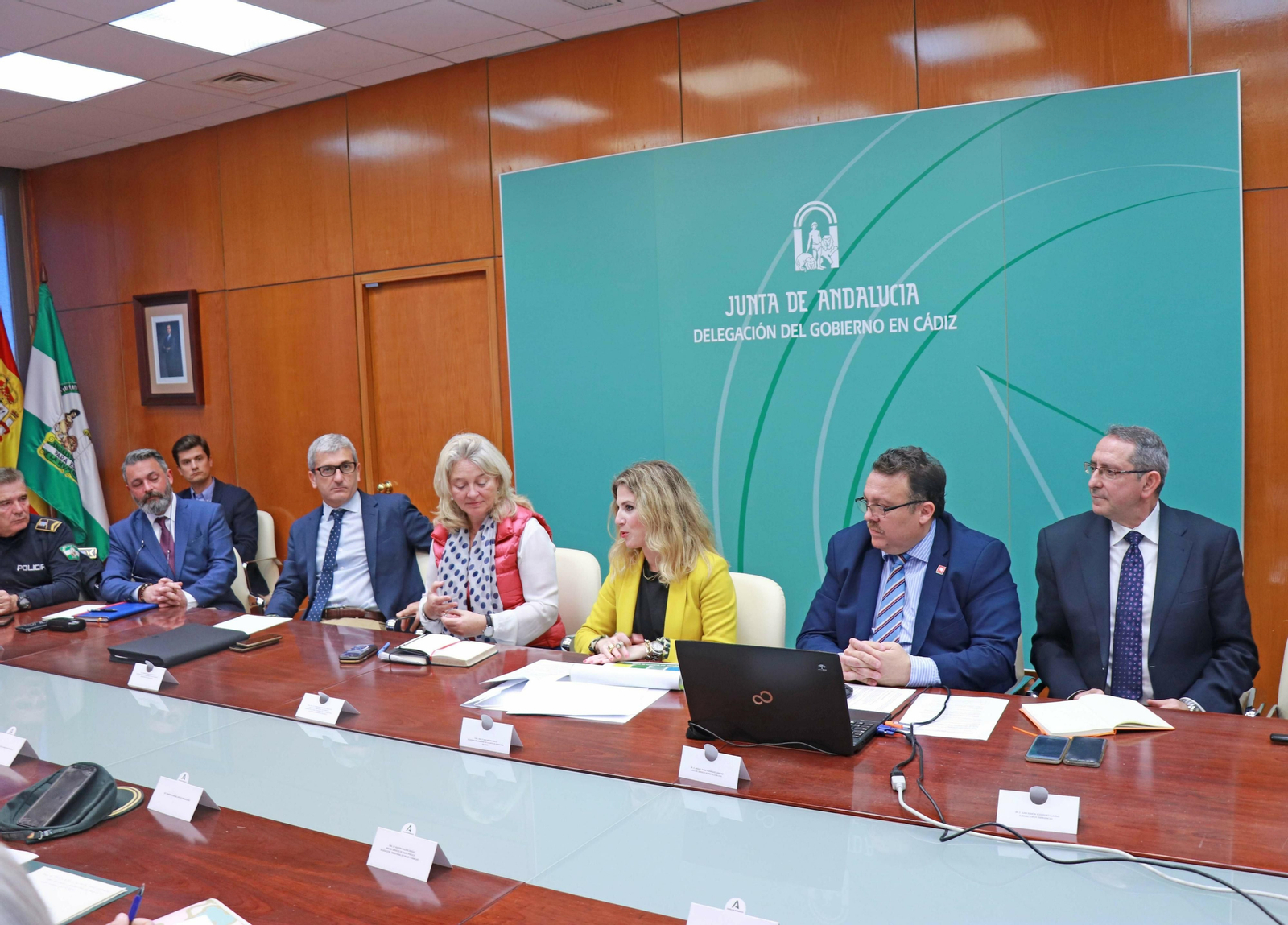 Una imagen de la reunión que se ha mantenido de cara al Gran Premio.