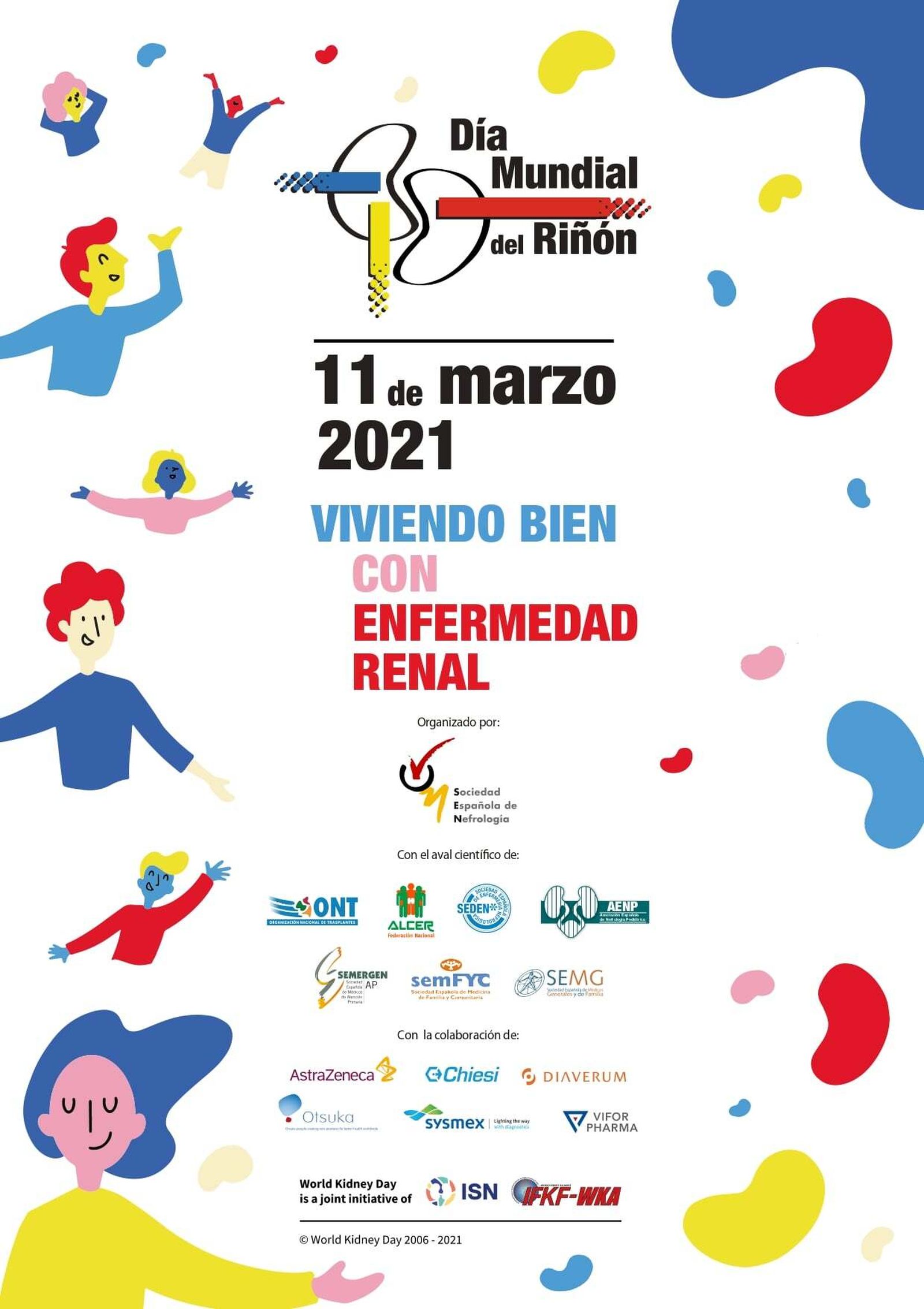 Cartel del Día Mundial del Riñón.
