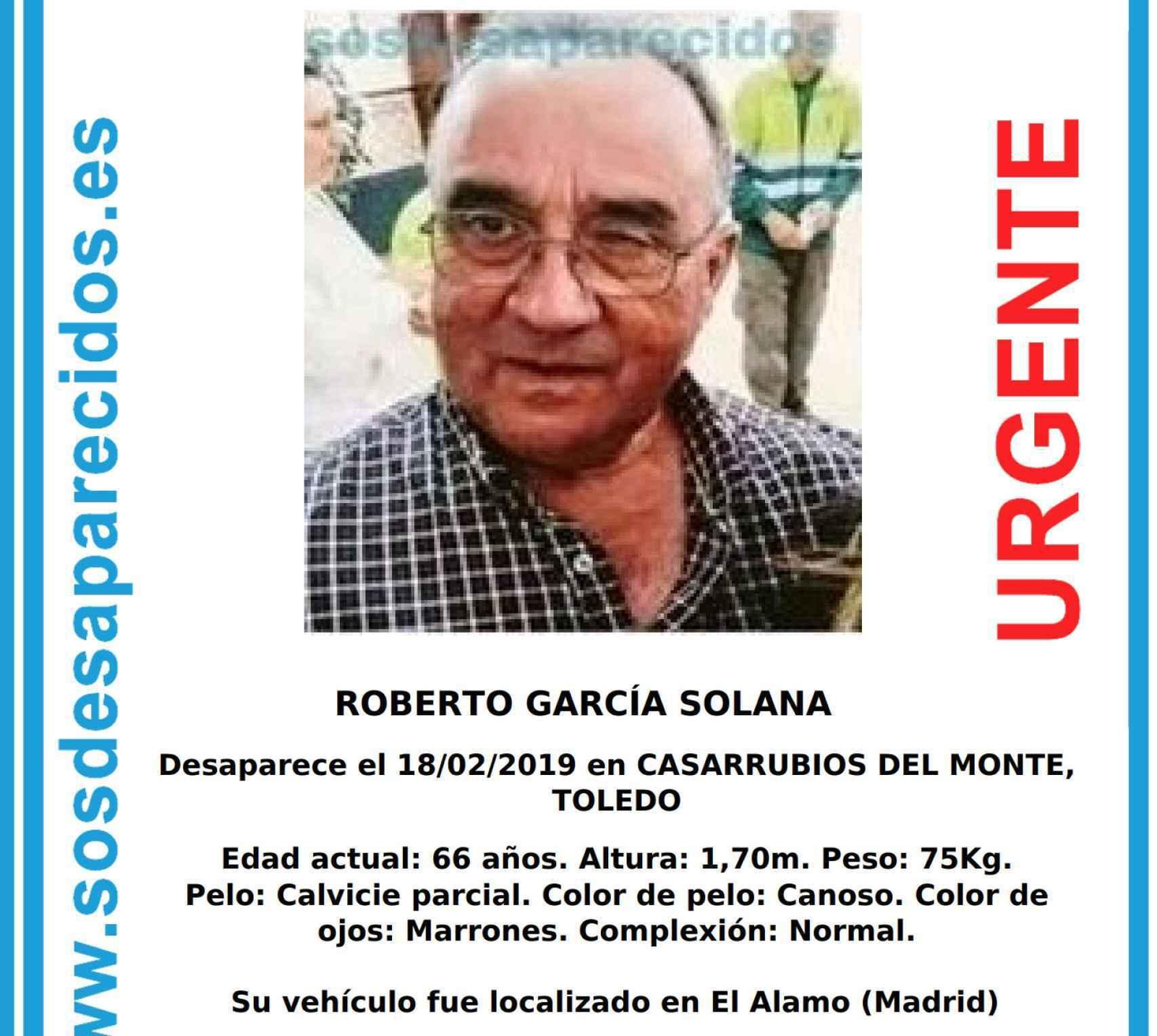 Imagen del desaparecido