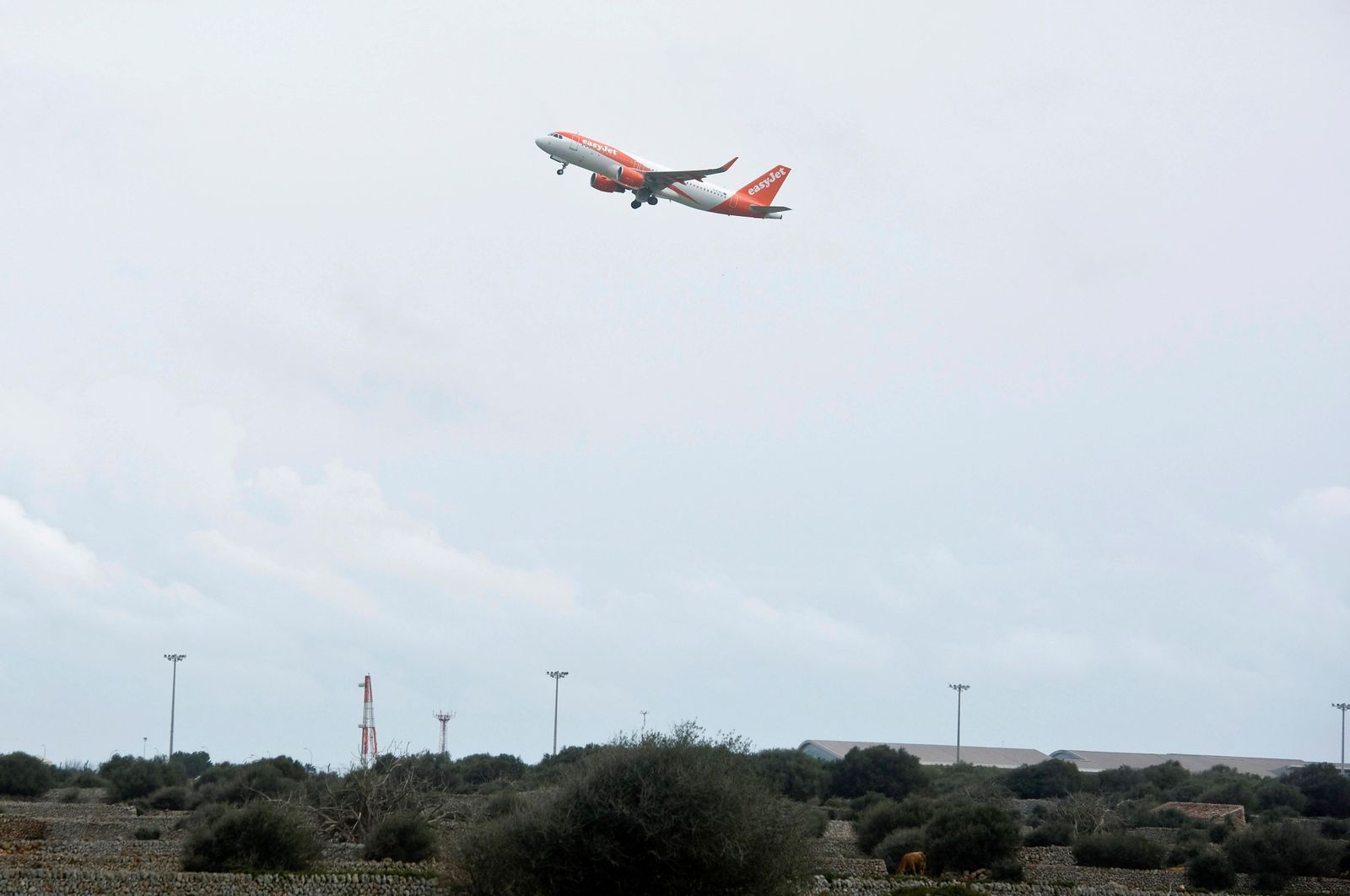 Un avión de la aerolínea Easyjet.
