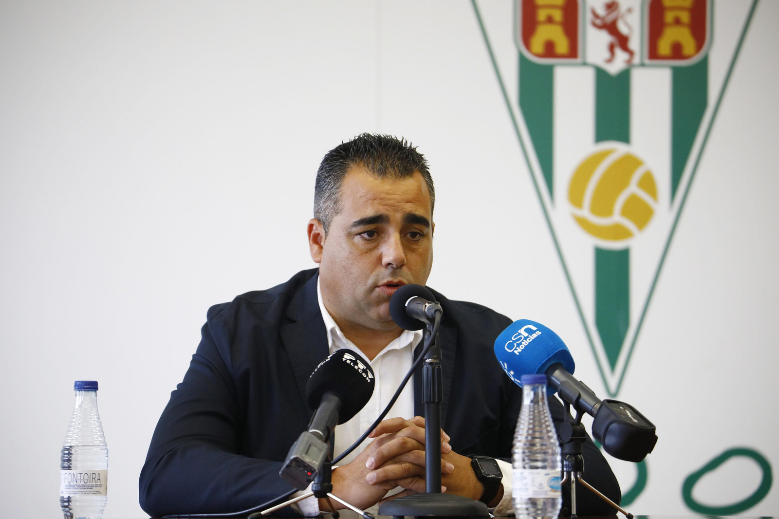 La presentación de Germán Crespo como técnico del Córdoba CF, en imágenes